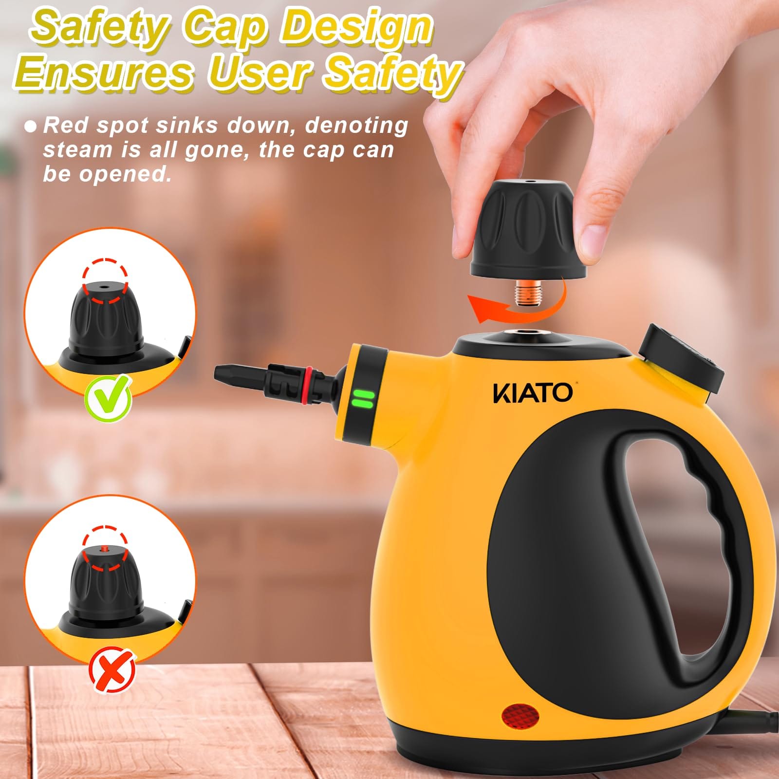 Kiato 10 In 1 Handheld Steam Cleaner for Home and Car Cleaning - Review Image 5