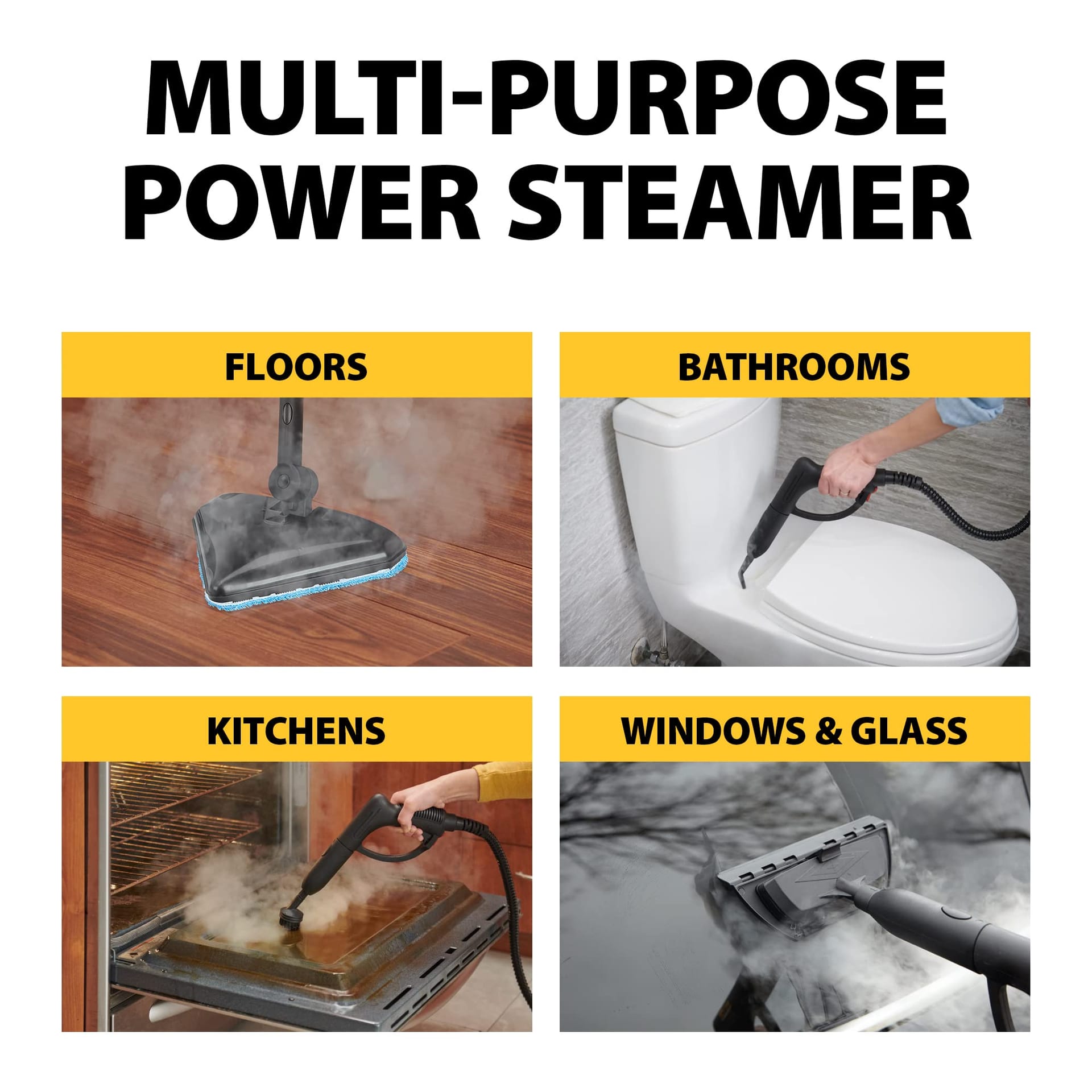 Wagner Elite Steamer 925E Multi-Purpose Mop with 20 Accessories for Chemical-Free Steam Cleaning - Review Image 3