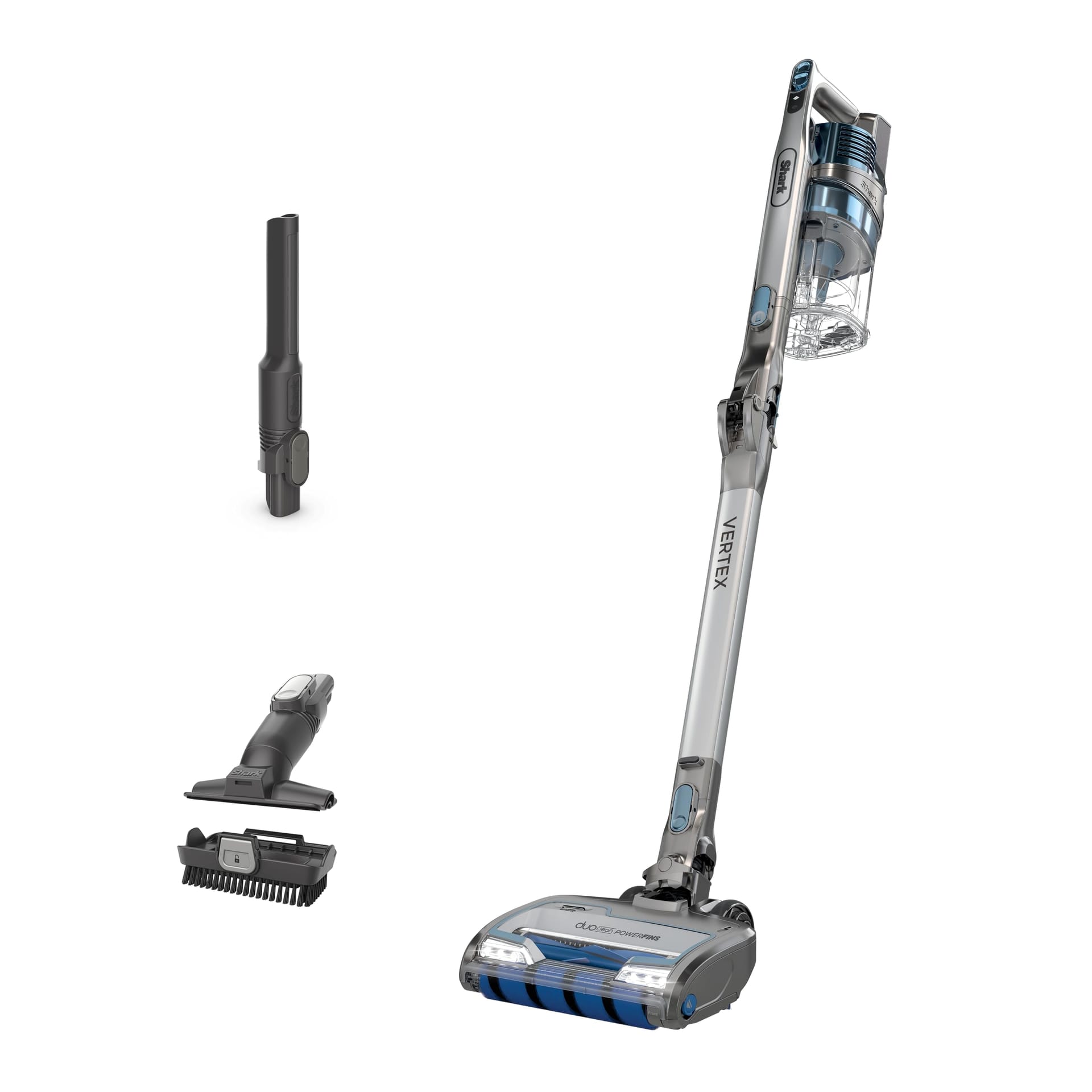 Shark Vertex Ultra Lightweight Cordless Stick Vacuum with DuoClean PowerFins, Pet Multi-Tool, Anti-Allergen, Flex, 60 Min Runtime - Blue