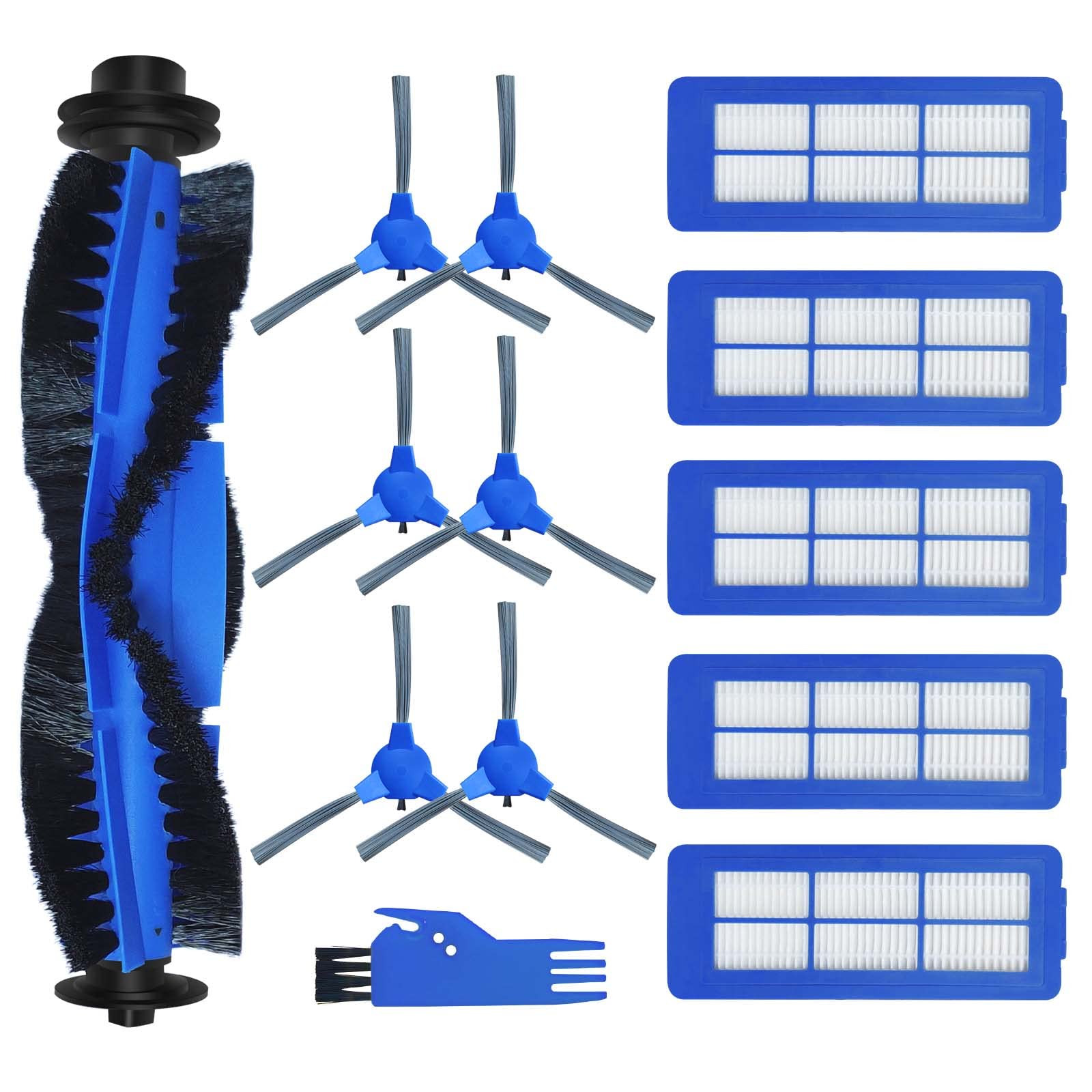 HEPA Filter Replacement Parts Kit Compatible With Anker Eufy Robotic Vacuum Cleaners | Roller Brush, Side Brushes, Unibody Filter