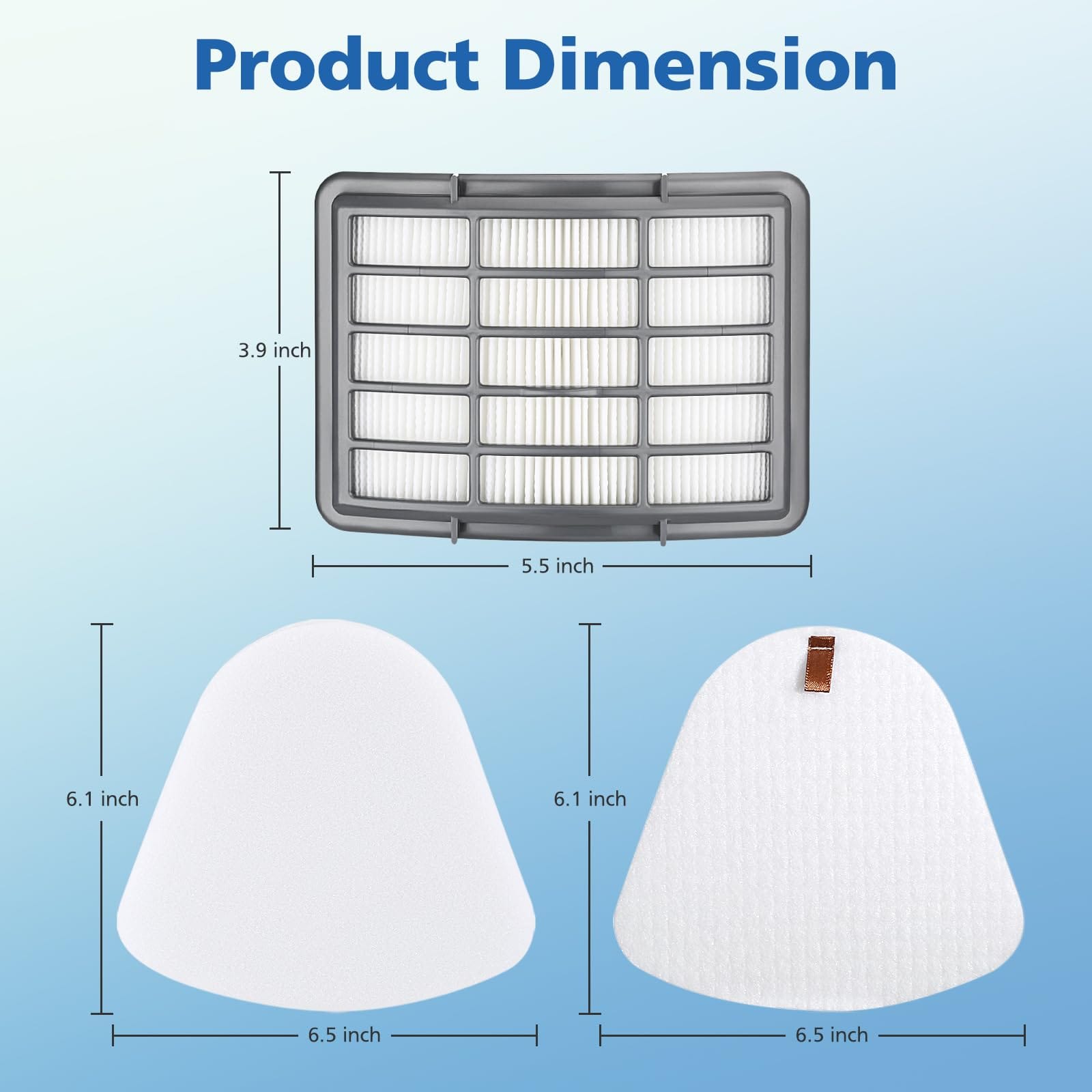 Replacement Filters for Shark Navigator Lift-Away Vacuum Models - 4 Foam 4 Felt 2 Hepa Filter Pack - Review Image 5