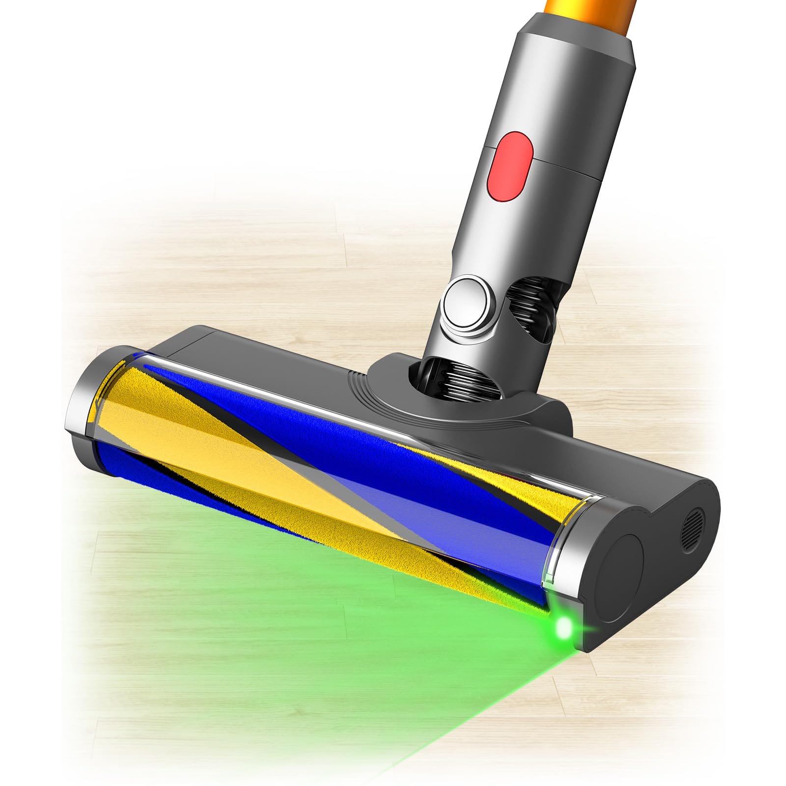 Optical-Guided Soft Velvet Brush Attachment for Dyson V7 V8 V10 V11 V15 Cordless Stick Vacuums