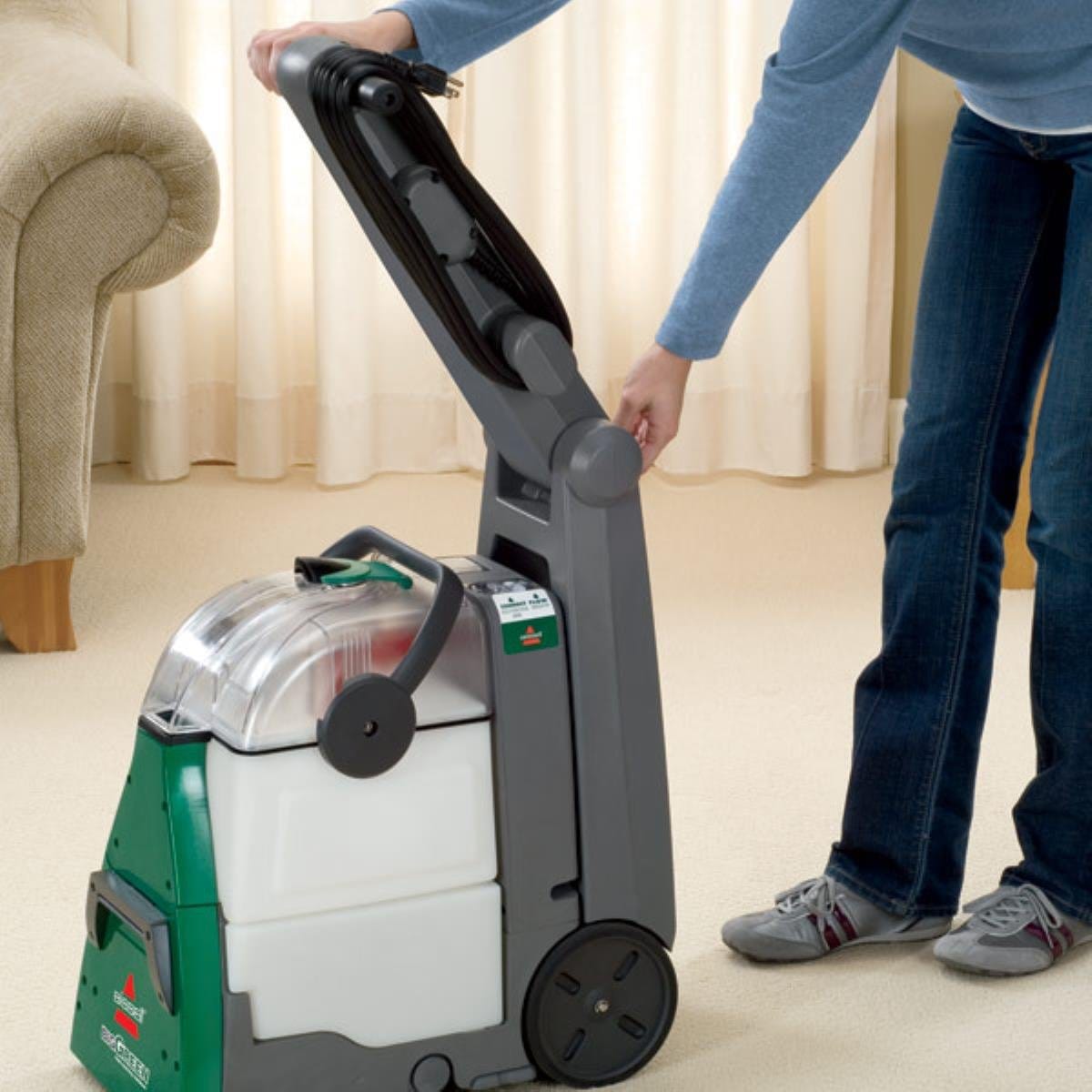 Bissell Biggreen Commercial BG10 Deep Cleaning Walk Behind Carpet Extractor Machine - Review Image 3