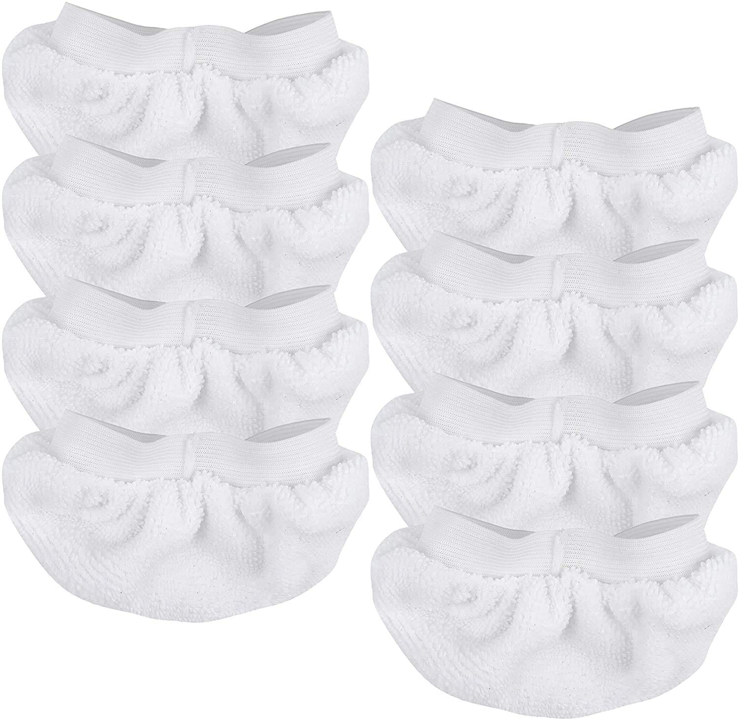 Keepow Universal Microfiber Cloths for Handheld Steam Cleaners, Compatible with Bissell, Comforday, Pursteam - Washable Rags, 8 Pack
