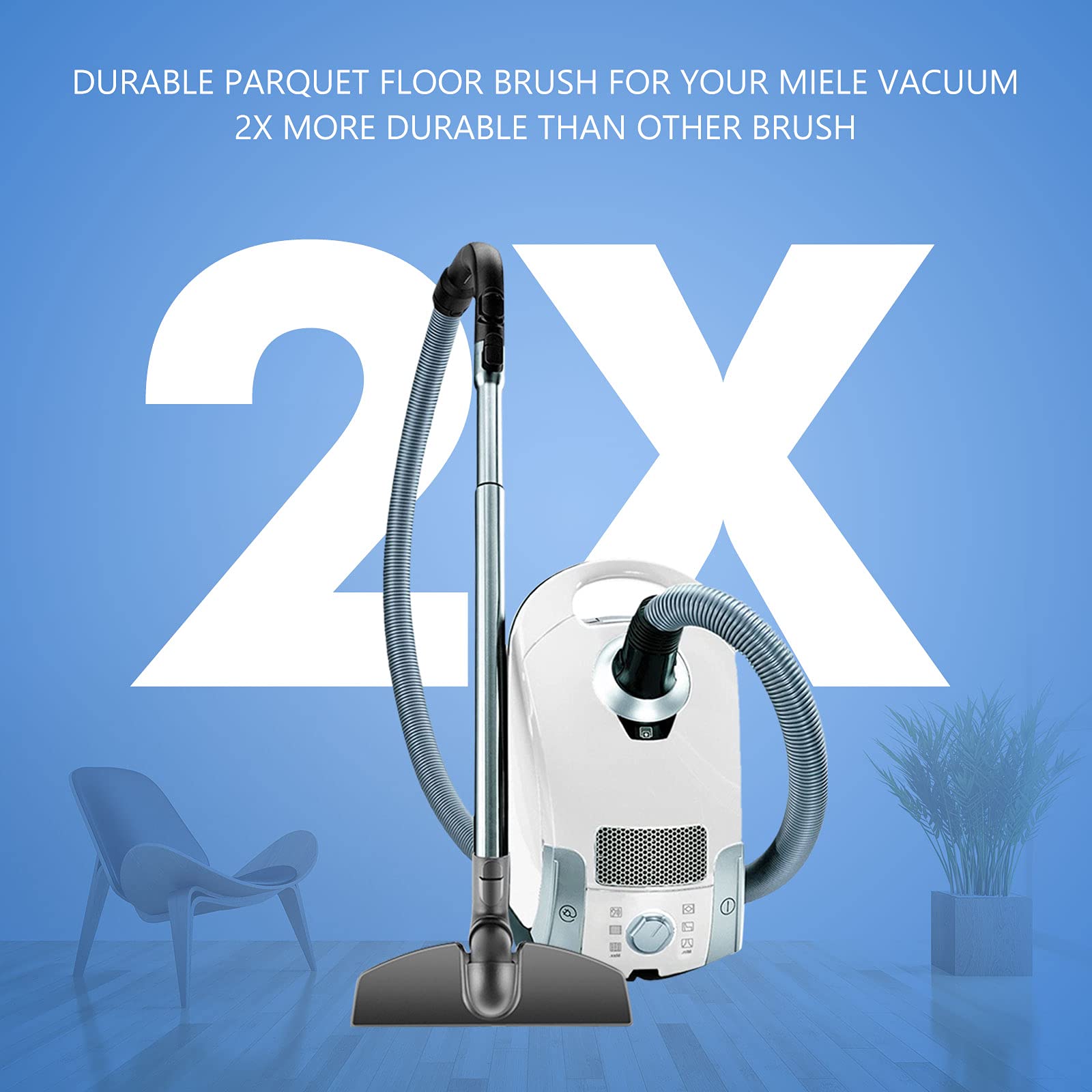 Keepow Parquet Twister Floor Brush SBB 300-3 for Miele Vacuum Cleaner - Compatible with HEPA Filter Vacuums - Review Image 5