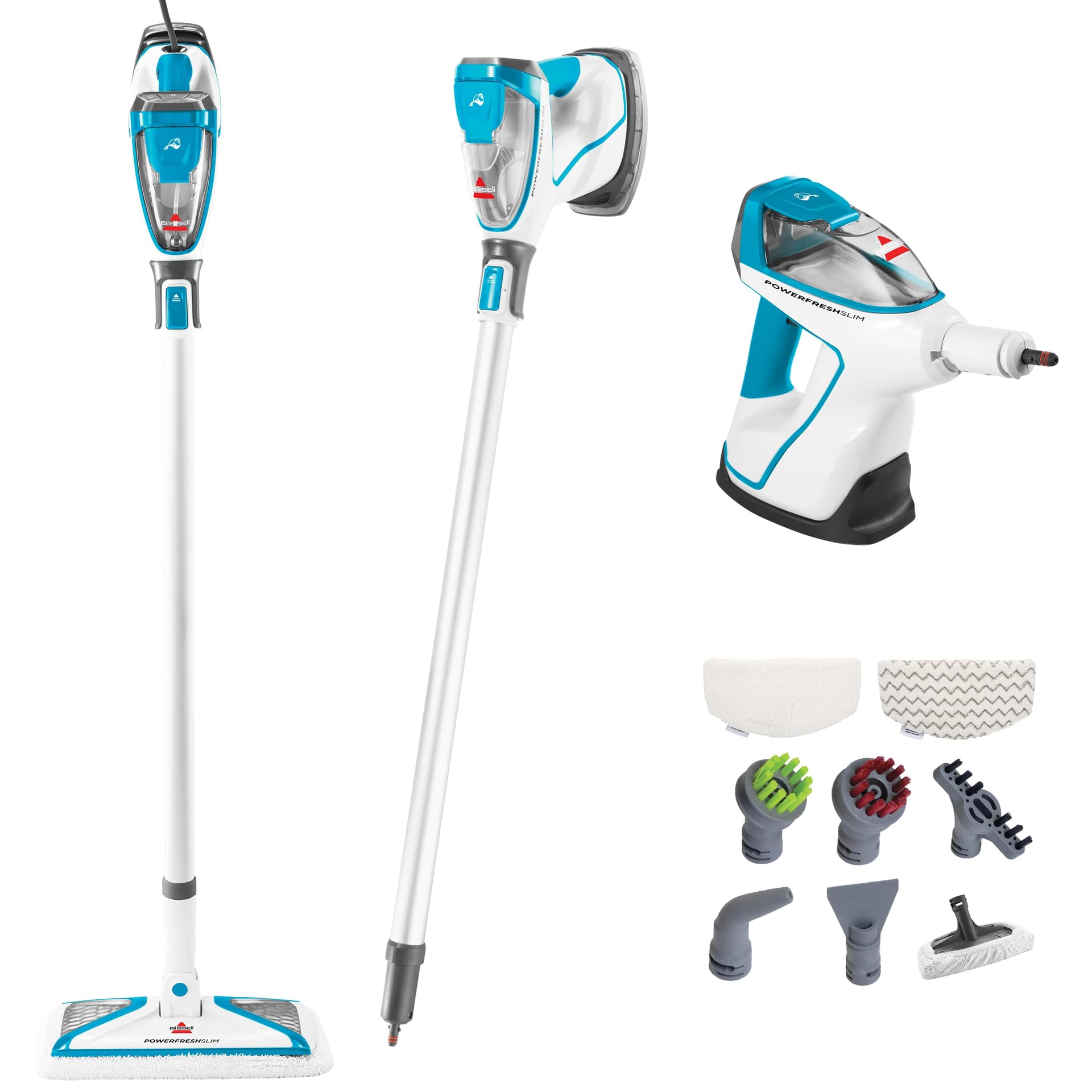 Bissell Powerfresh Slim Steam Mop 2075A - 3-in-1 Handheld and Upright Steam Cleaner