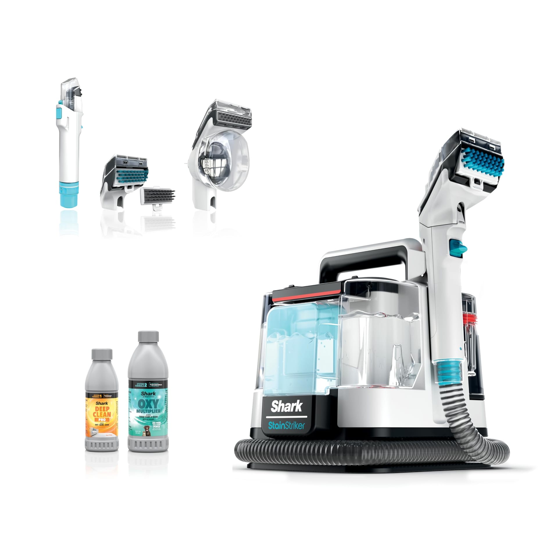 Powerful Shark Stainstriker Portable Carpet & Upholstery Cleaner with 3 Attachments - Ideal for Pets, Carpets, Area Rugs, Couches, Cars & More