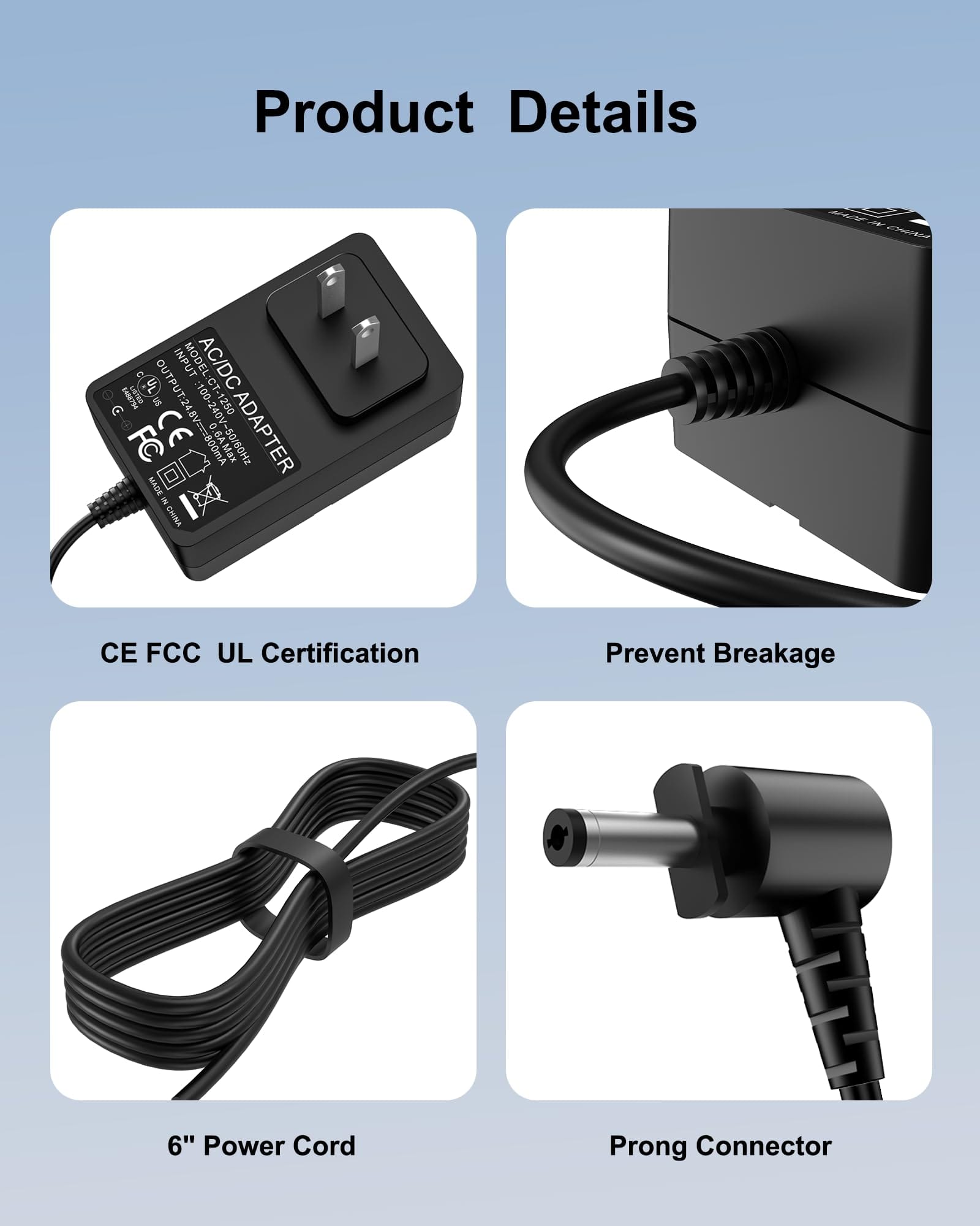 Charger Replacement for Shark Rocket Pet Pro Cordless Stick Vacuum - Compatible with IX140H IX141 IZ140 IZ140C IZ141C IZ142 IZ363H UZ145 WZ140 - Review Image 5