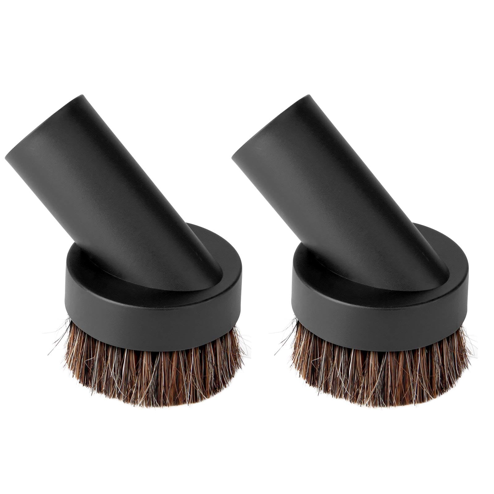 Soft Bristle Round Vacuum Dust Brush Attachment for Most Vacuum Cleaners - 2Pcs