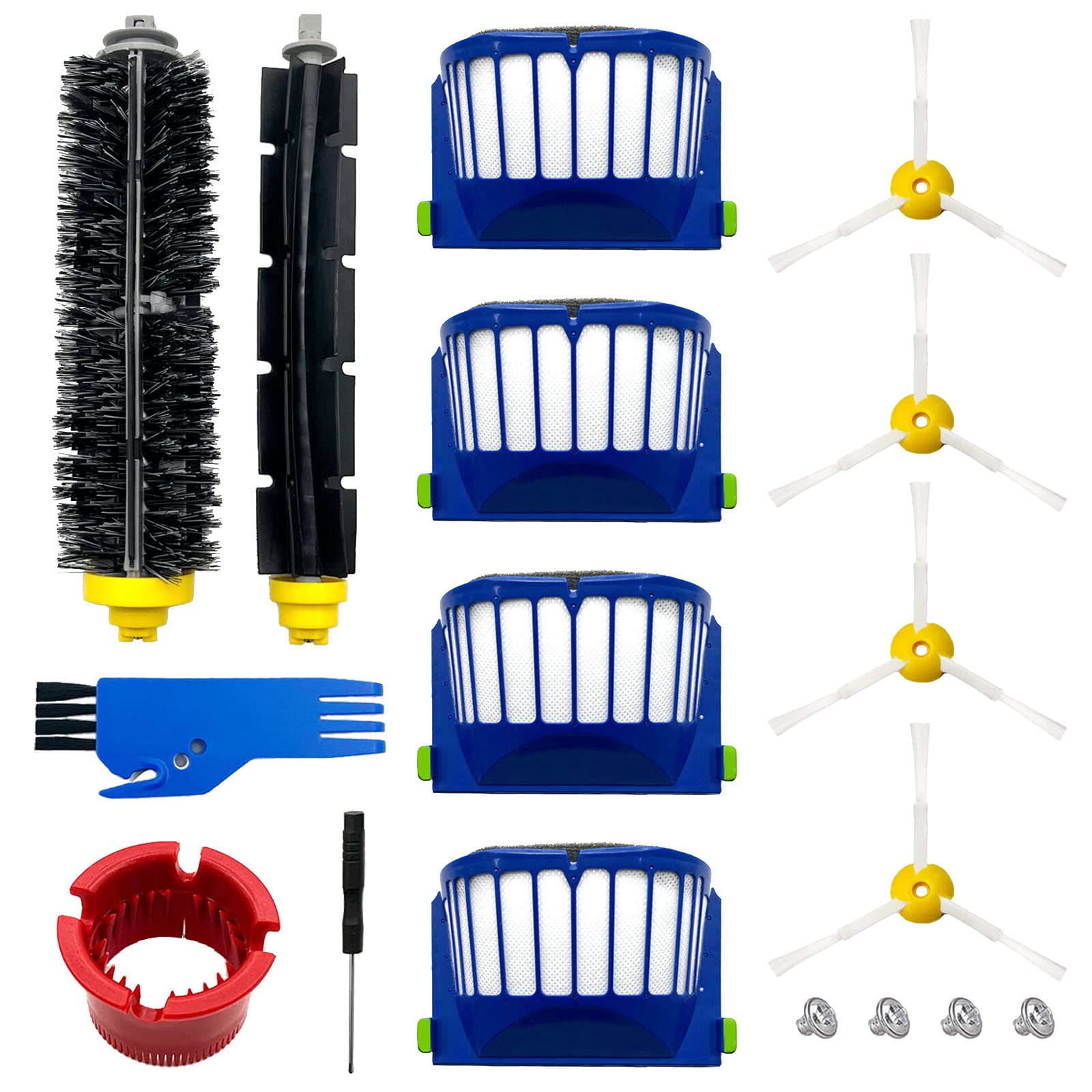 Replacement Parts Accessories Compatible with iRobot Roomba 600 500 Series 694 675 676 692 695 677 671 655 645 690 680 660 650 620 614 595 585 564 Robot - Pack of 9