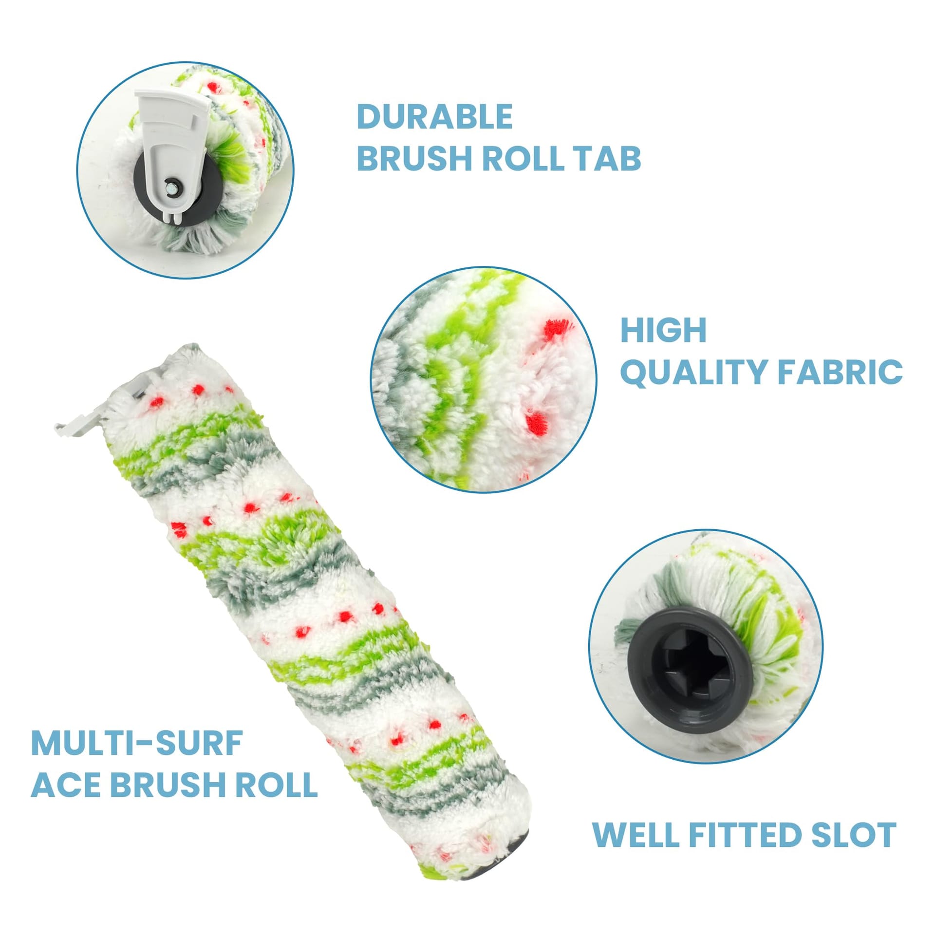 ** 3 Pack Multi-Surface Pet Brush Rolls and Vacuum Filters Compatible with Bissell Crosswave Max - Replacement Parts for Various Models, Including Hydrosteam Vacuums

**DESCRIPTION:** 
Enhance the performance of your Bissell Crosswave Max and HydroSteam vacuums with this 3 pack bundle of multi-surface pet brush rolls and vacuum filters. Compatible with models such as 2554, 2590, 2593, 2596, 35151, 3515, 35152, 3513, and 3518, these replacement parts ensure a seamless fit and optimal functionality.

Crafted from premium materials, the dual-action microfiber and nylon bristles of the 2788 brush rolls effectively mop floors and pick up debris, making them perfect for a variety of surfaces including hardwood, tile, marble, laminate, and linoleum. Paired with the advanced H12 efficiency of the 1866 vacuum filters, these parts are designed to capture even the smallest particles, maintaining a clean environment.

Not only are these replacement parts high-performing, but they are also easy to maintain. Simply wash them under running water and let them air dry before reusing. For optimal performance, it is recommended to replace the brush rolls and filters every 3-6 months.

This valuable package includes 3 brush rolls, 3 replacement filters, and 1 small cleaning brush, providing you with a year's worth of essential components for your Bissell vacuums. Keep your home clean and fresh with these reliable and durable replacement parts. - Review Image 4