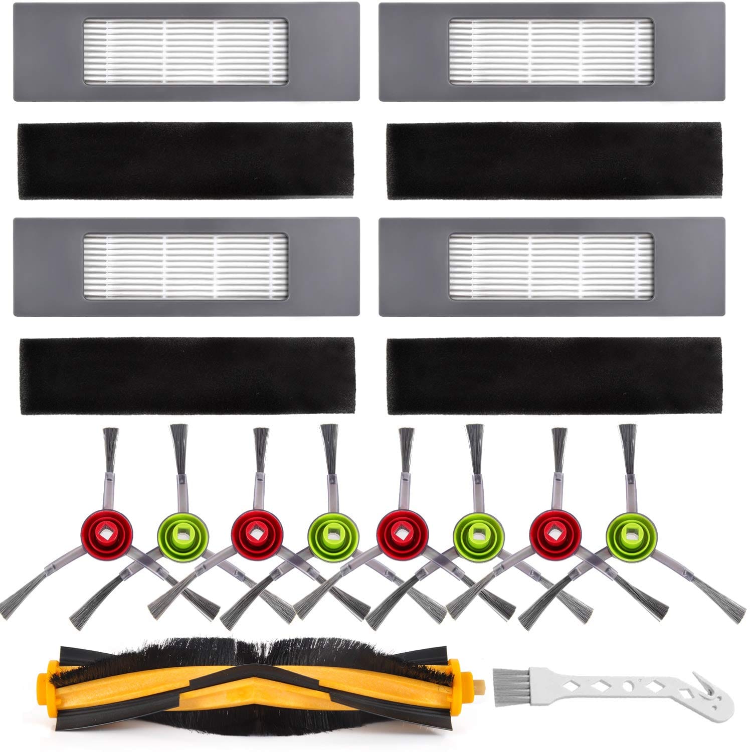 Replacement Parts Kit Compatible with Yeedi K781+,Vac Station,Vac Max, Ecovacs Deebot Ozmo T8 T8 Max T8 Aivi T5 & T8 Series Robot Vacuum Cleaner