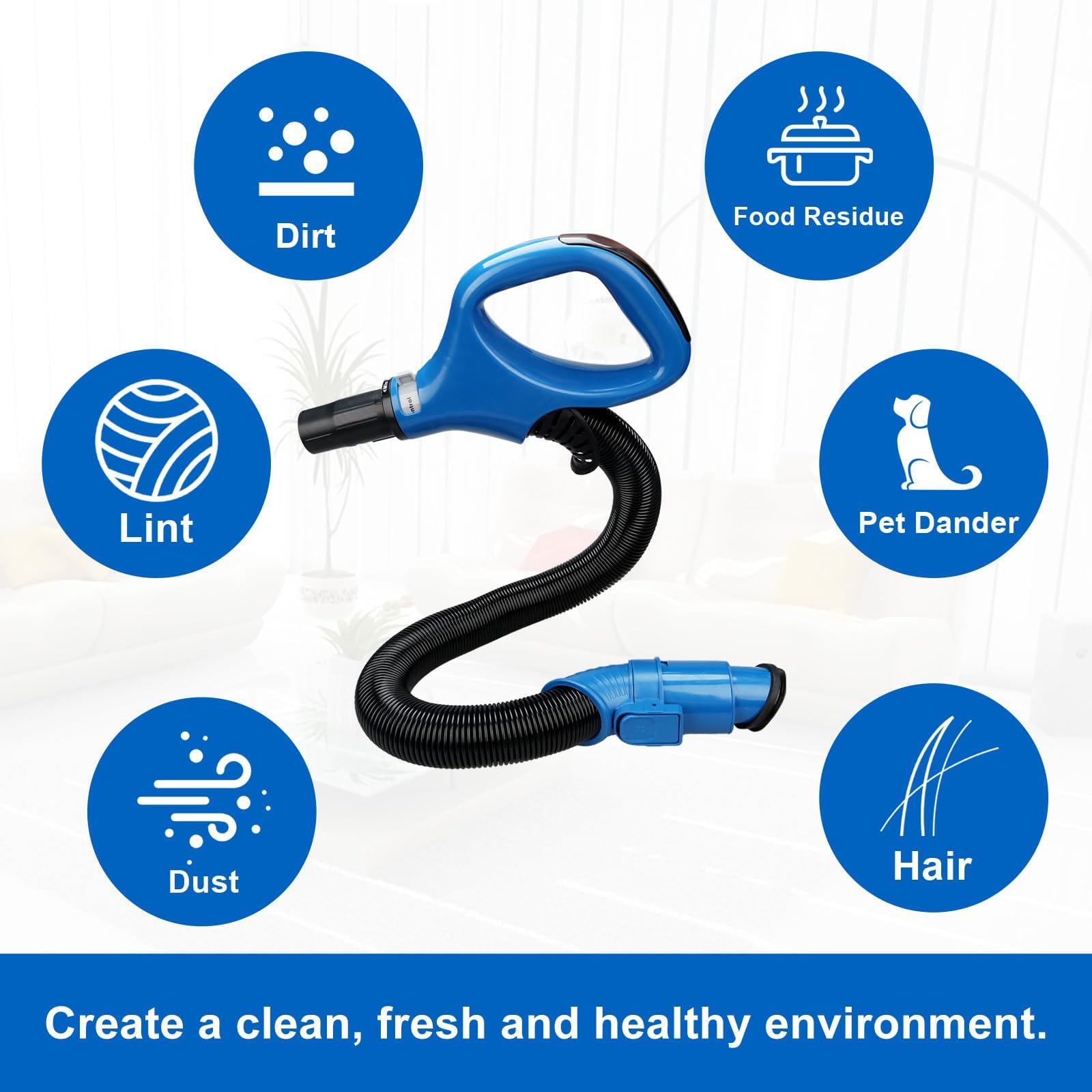 Upgraded Replacement Hose Handle for Shark Navigator Rotator Lift-Away Upright Vacuum Models Zu560, Zu561, Zu562, UV725, UV650, CU520 - Blue/Gray - Review Image 5