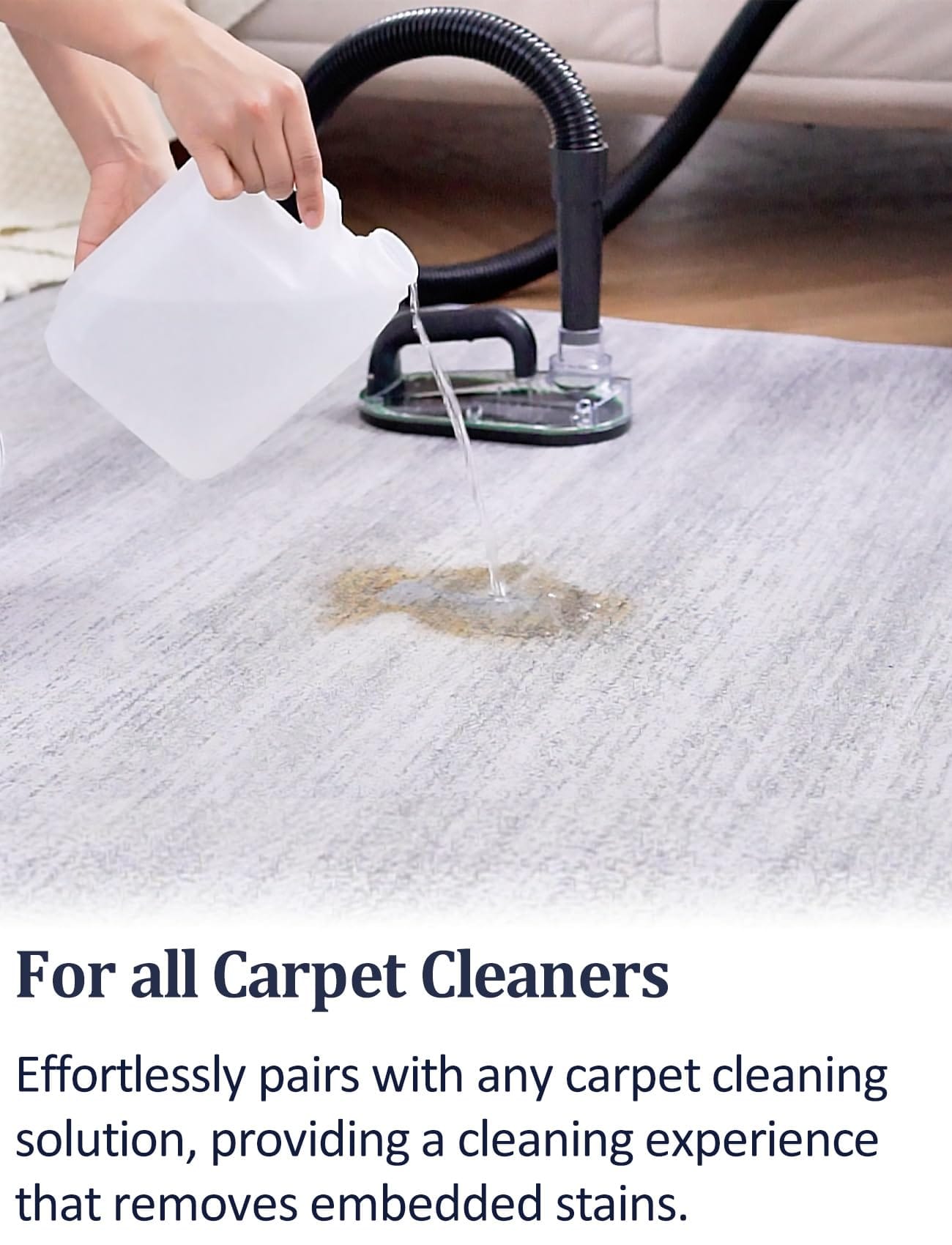 Nekuma Handheld Sub Surface Carpet Extractor Cleaner With Stain Remover Tool Attachments - Compatible with Water Wet Dry HEPA Filter Vacuums - Review Image 5