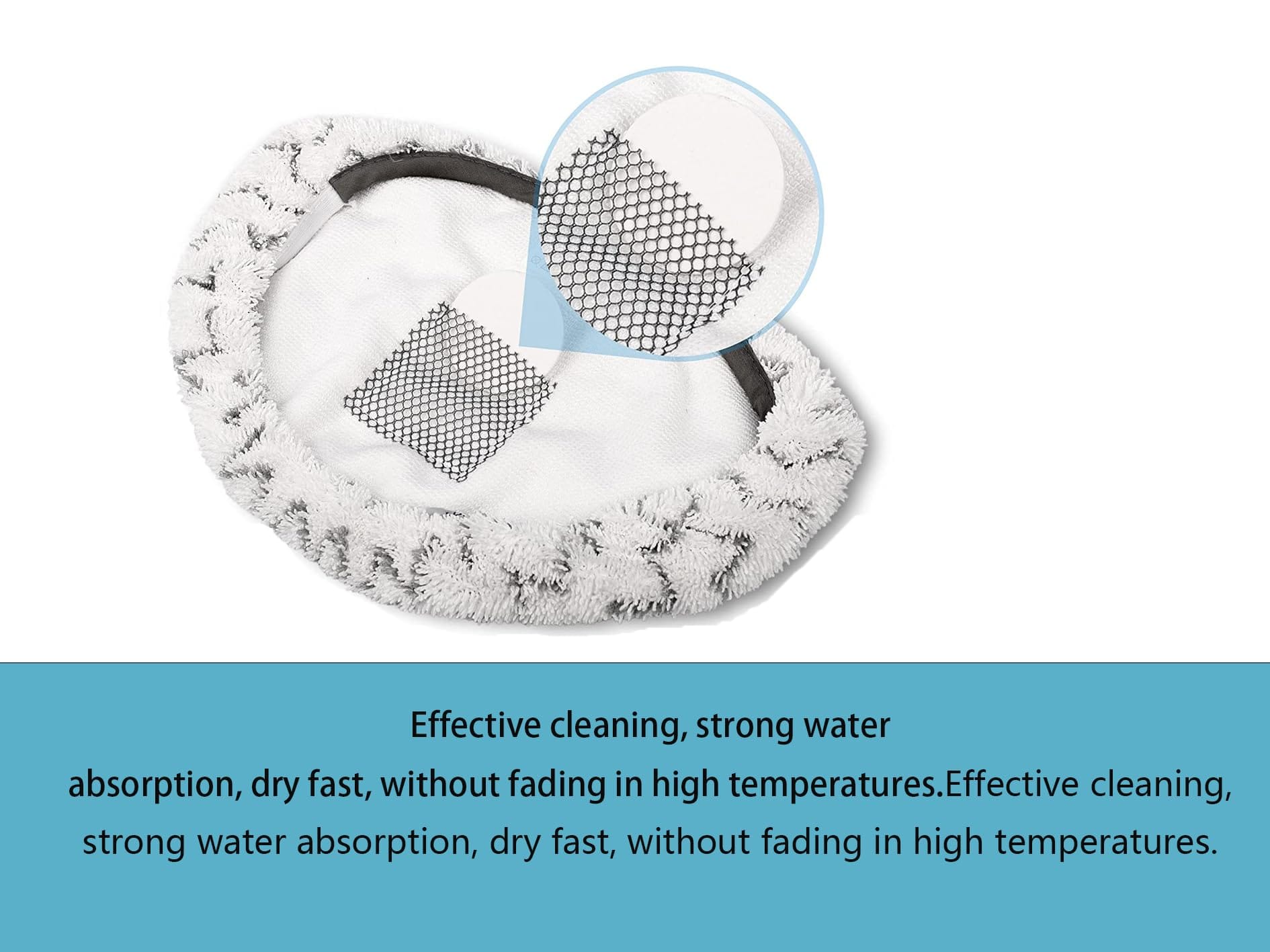 Bissell Powerfresh Steam Mop Reusable Replacement Pads - 8 Pack, Compatible with Model 1940 1806 1544 2075 2685A Series - Review Image 4