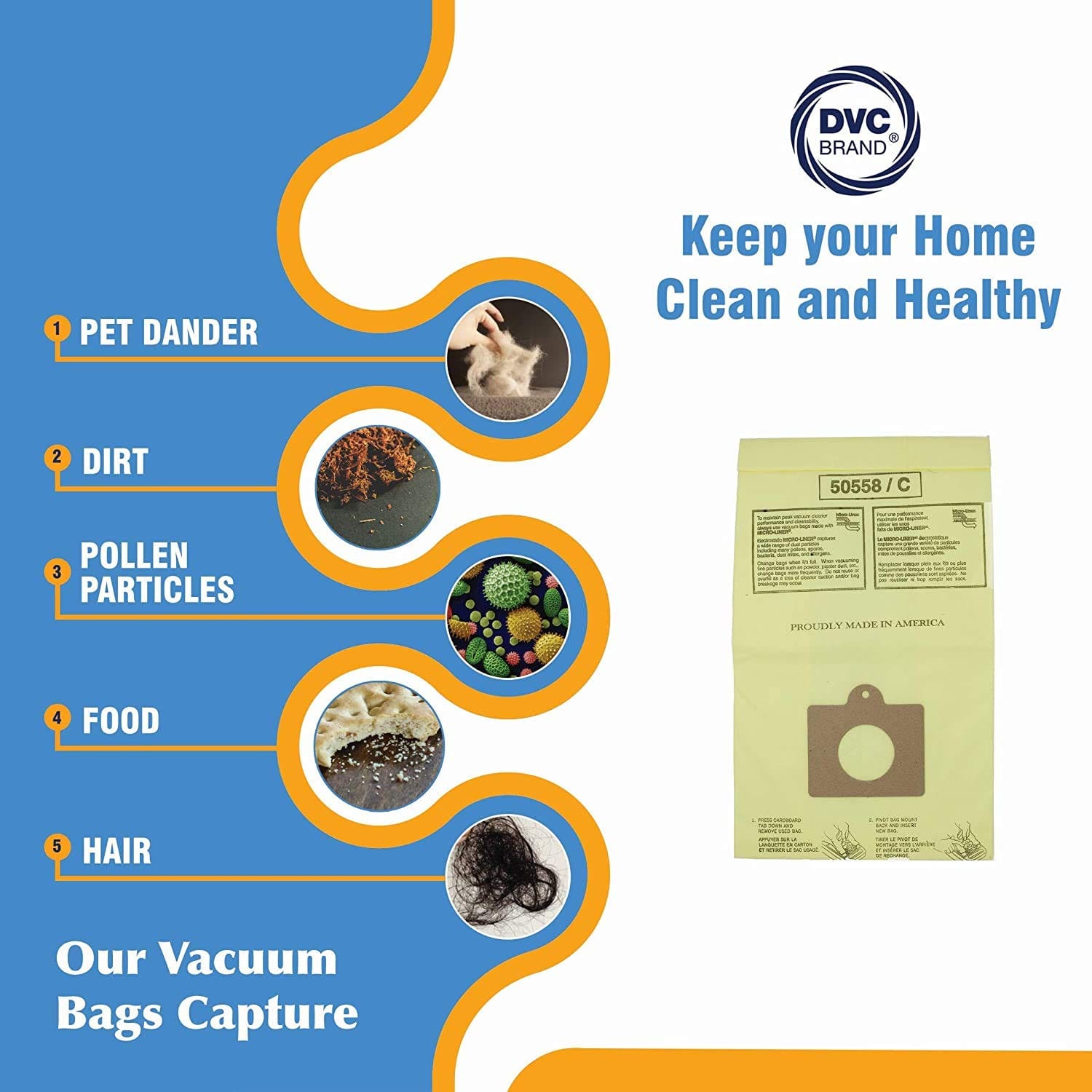 Pack of 9 MICRO-LINED Vacuum Cleaner Bags for Kenmore 5055 50557 50558 & Panasonic C-5 C Q - Review Image 5