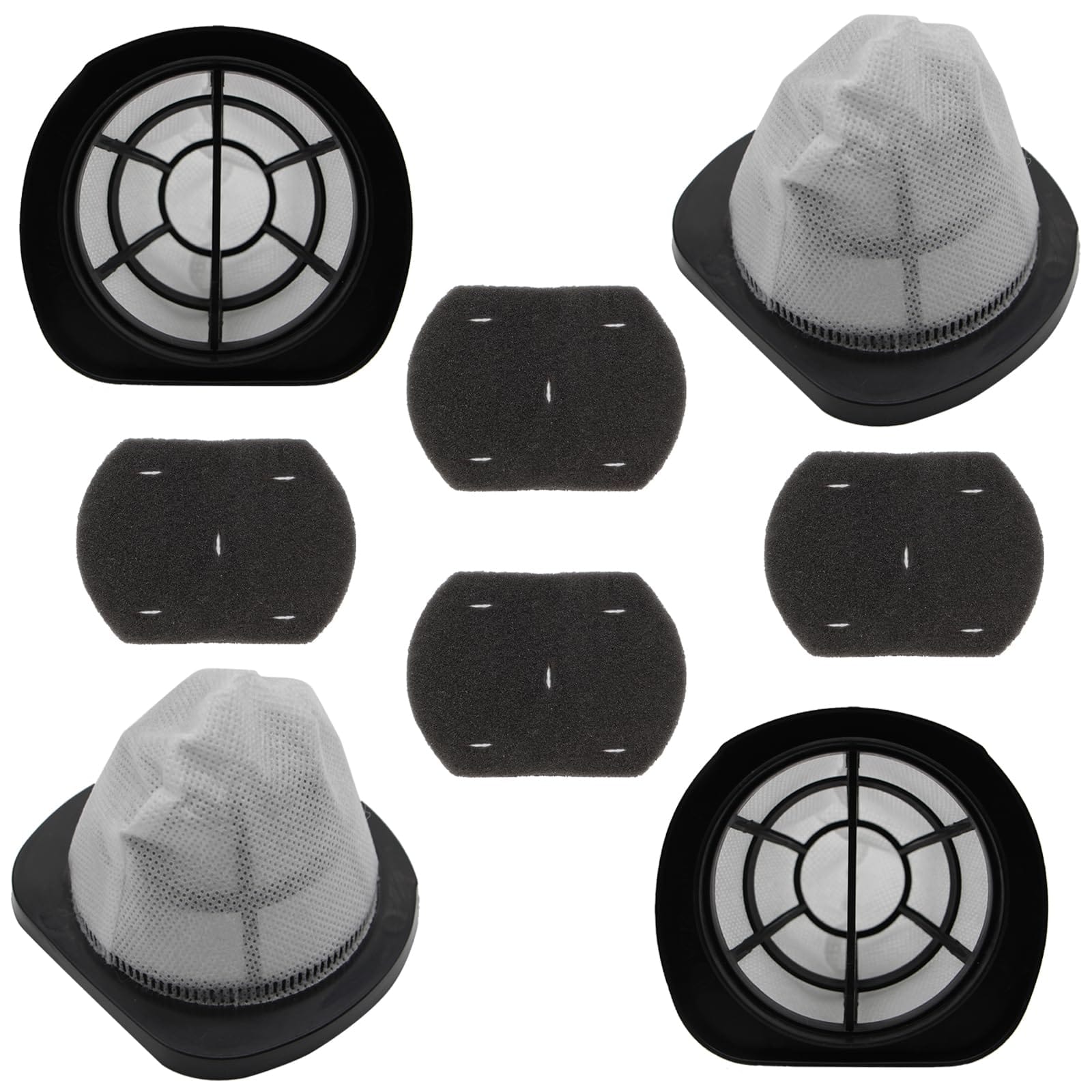 HEPA Compatible Filter Set for Bissell 3-in-1 Lightweight Stick Vac 38B1, 38B1L, 1059 Series (4 Pack)