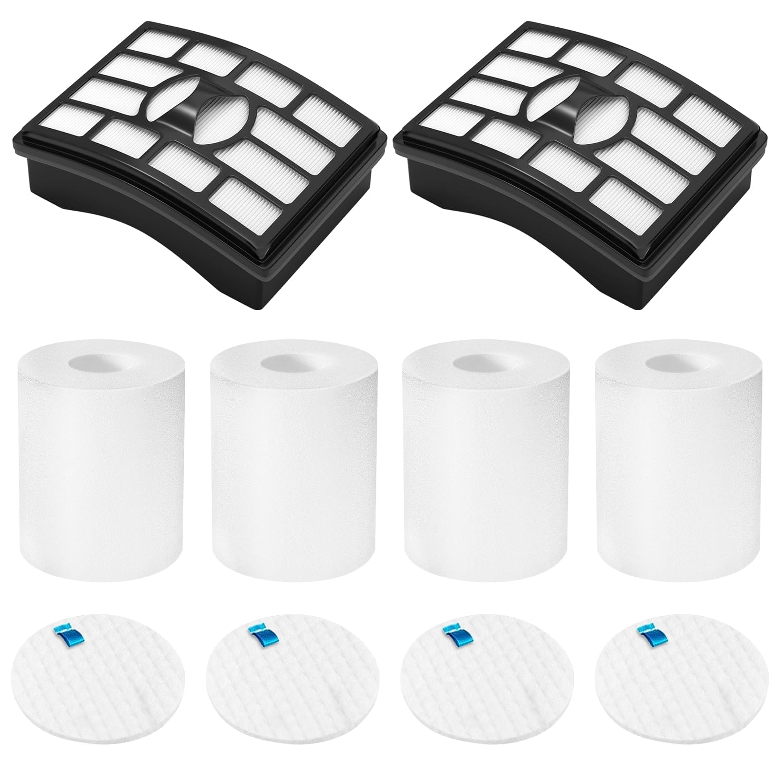 Colorfullife Filters for Shark Rotator Pro Lift-Away NV500 Series (3 Foam Filters and 1 HEPA Filter)
