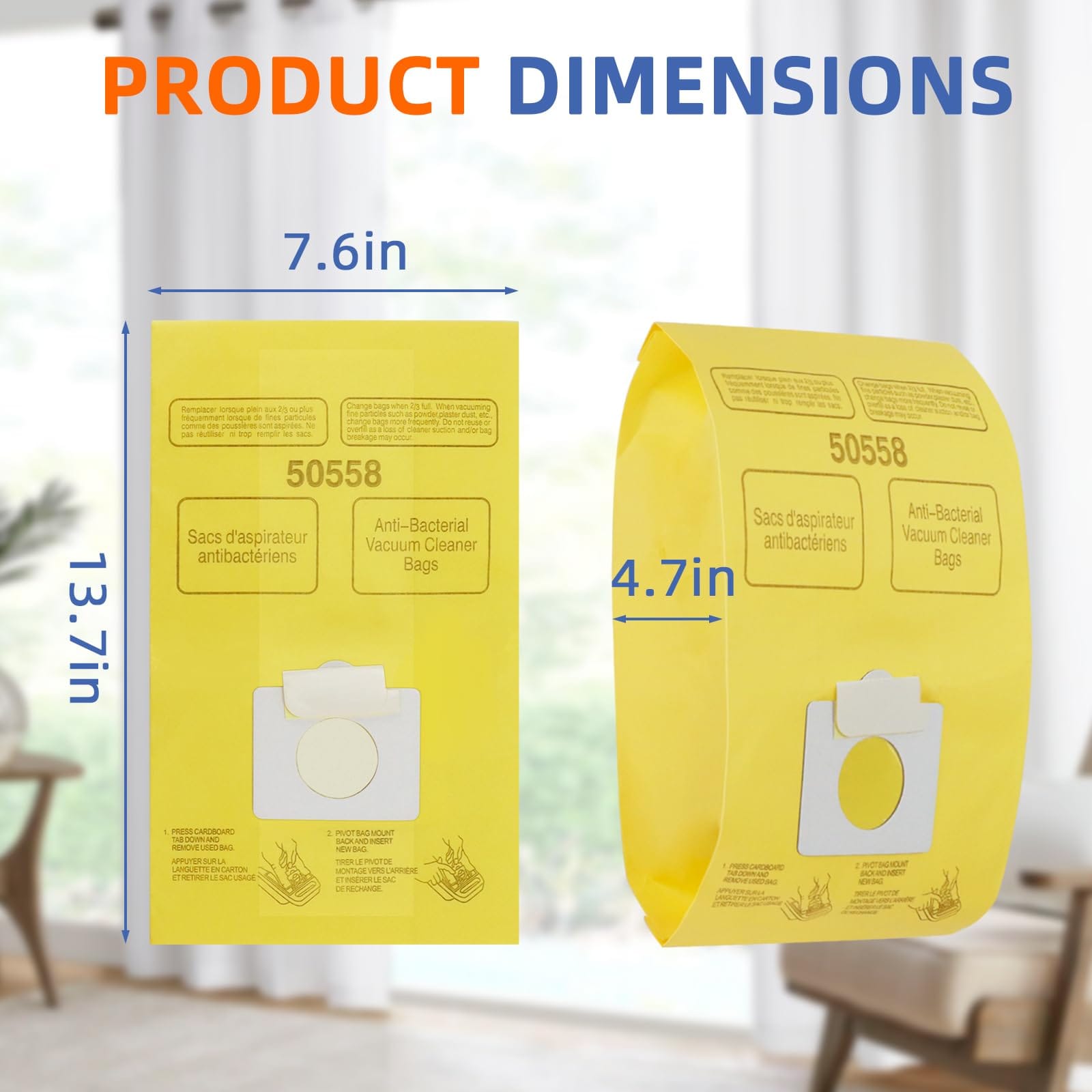 30 Pack Compatible Vacuum Cleaner Bags for Kenmore Canister Type C/Q 5055 50555 50557 50558, Type C-5 C-18,200 Series, 400 Series, 600 Series, 700 Series, 800 Series Vacuums - Review Image 2