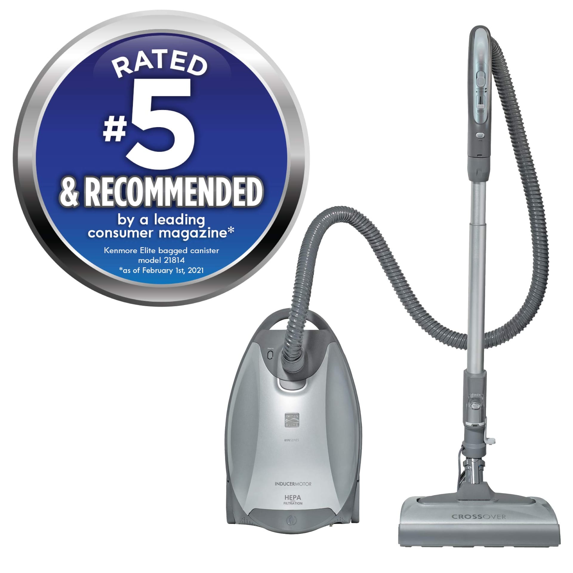 Kenmore Elite Pet Friendly Bagged Canister Vacuum Cleaner with HEPA Filtration and Pet Powermate - Review Image 2