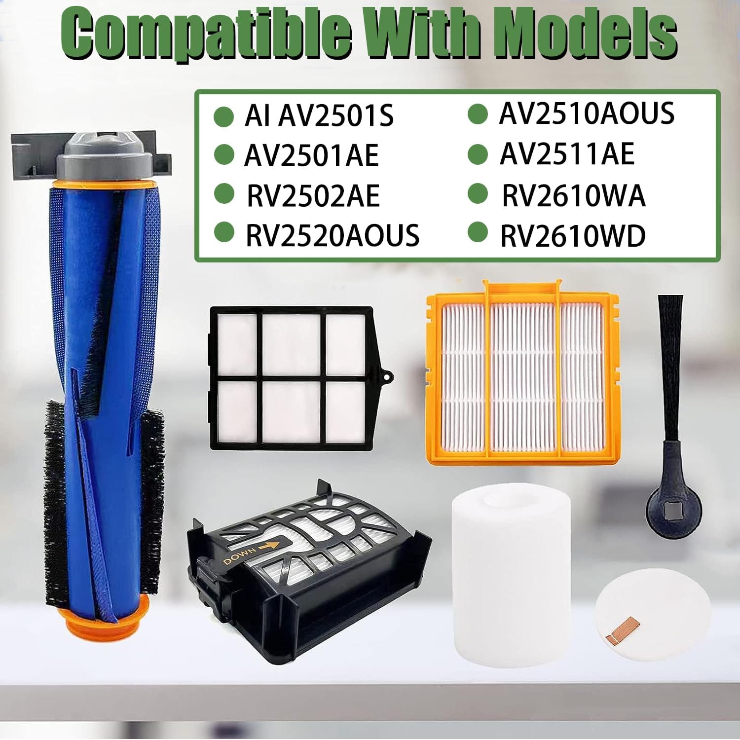 Shark AV2501S/AV2501AE/AV2511AE/RV2502AE/RV2520AOUS/AV2510AOUS Robotic Vacuum Cleaner Replacement Parts Kit - Review Image 5
