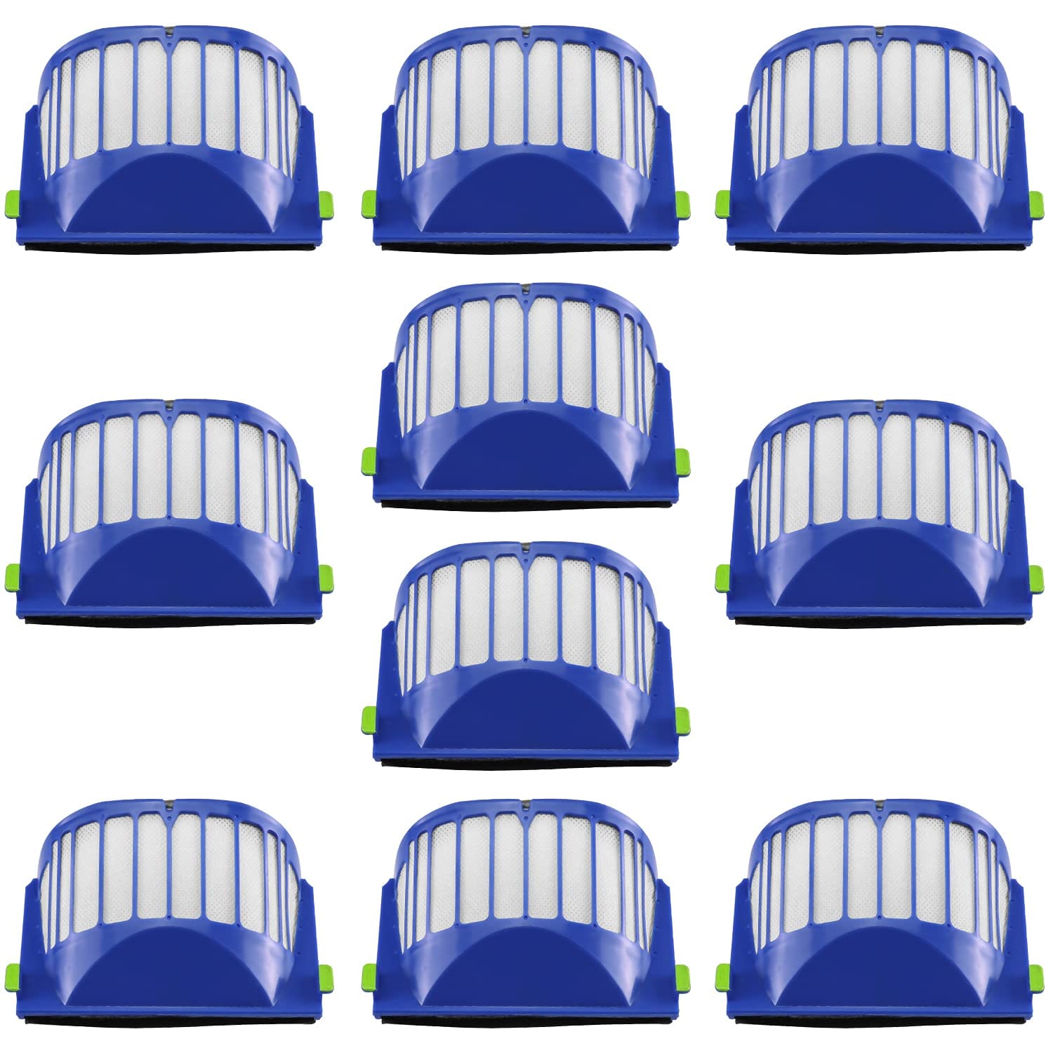 Premium Aero Vac Filter Replacement Parts for iRobot Roomba 500 & 600 Series - Pack of 10