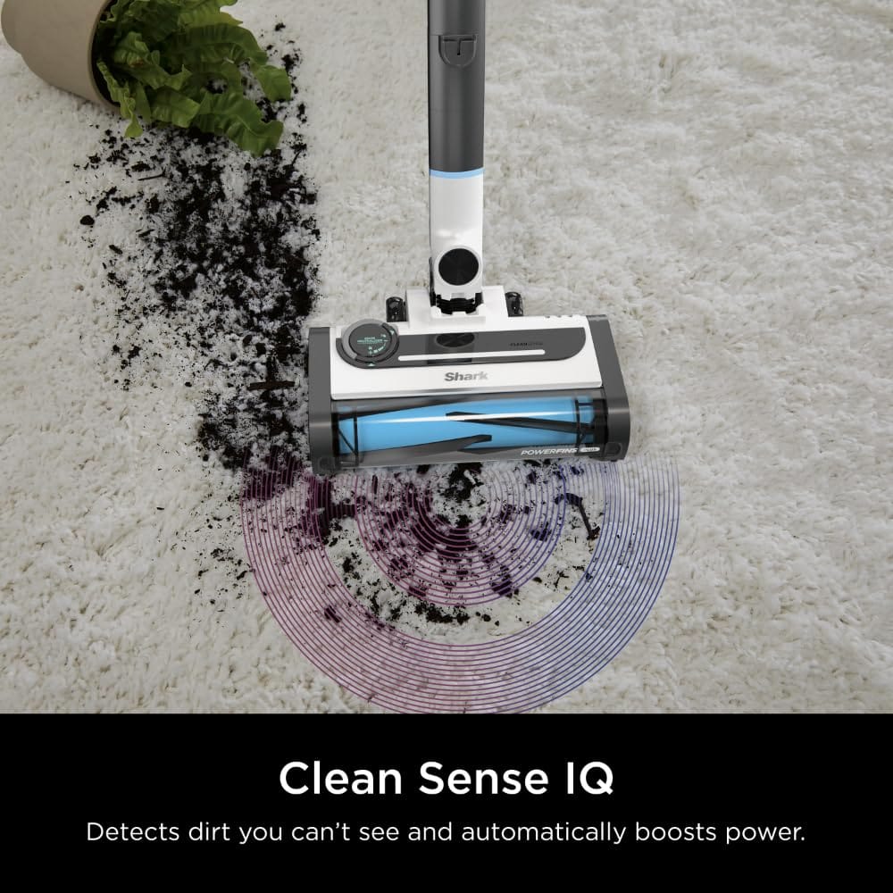 Lightweight Shark Cordless Pro Vacuum with Clean Sense IQ, PowerFins Plus Brushroll, Odor Neutralizer, Duster Crevice Pet Multi Tool, Up to 40 Min Runtime, Light Blue - Review Image 3