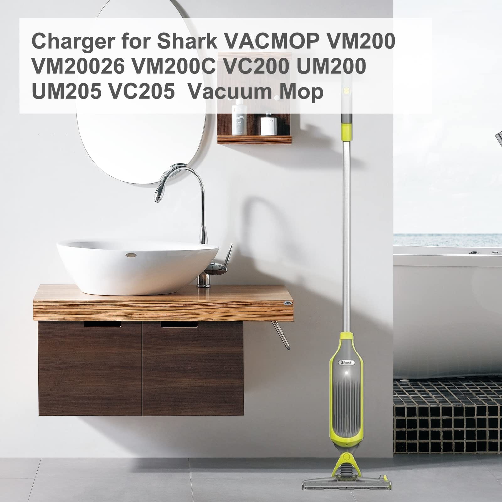 Replacement Charger for Shark Vacmop VM200 Series 10.8V Li-Ion Battery Pro Cordless Hard Floor Vacuum Mop - Review Image 4