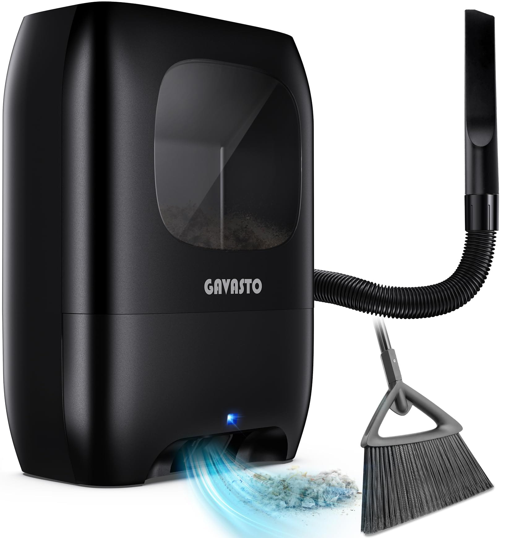 GAVASTO Touchless Vacuum Automatic Dustpan - 1500-Watt Powerful Canister Vacuum Cleaner with HEPA Filter and Lightweight Design