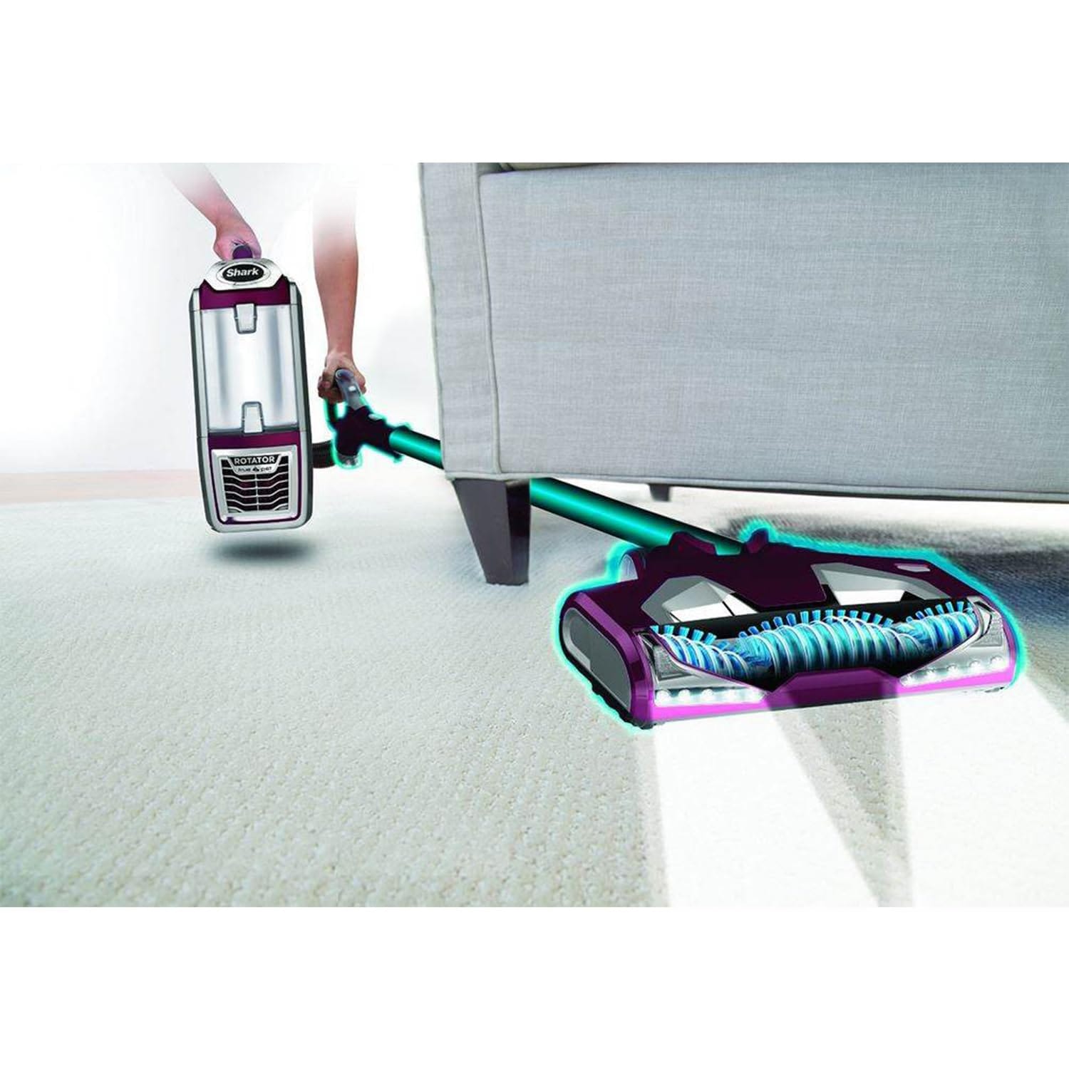 Shark NV752 Rotator Powered Lift-Away TruePet Upright Vacuum with HEPA Filter, LED Headlights, Large Dust Cup - Perfect for Pet Hair Removal - Review Image 3