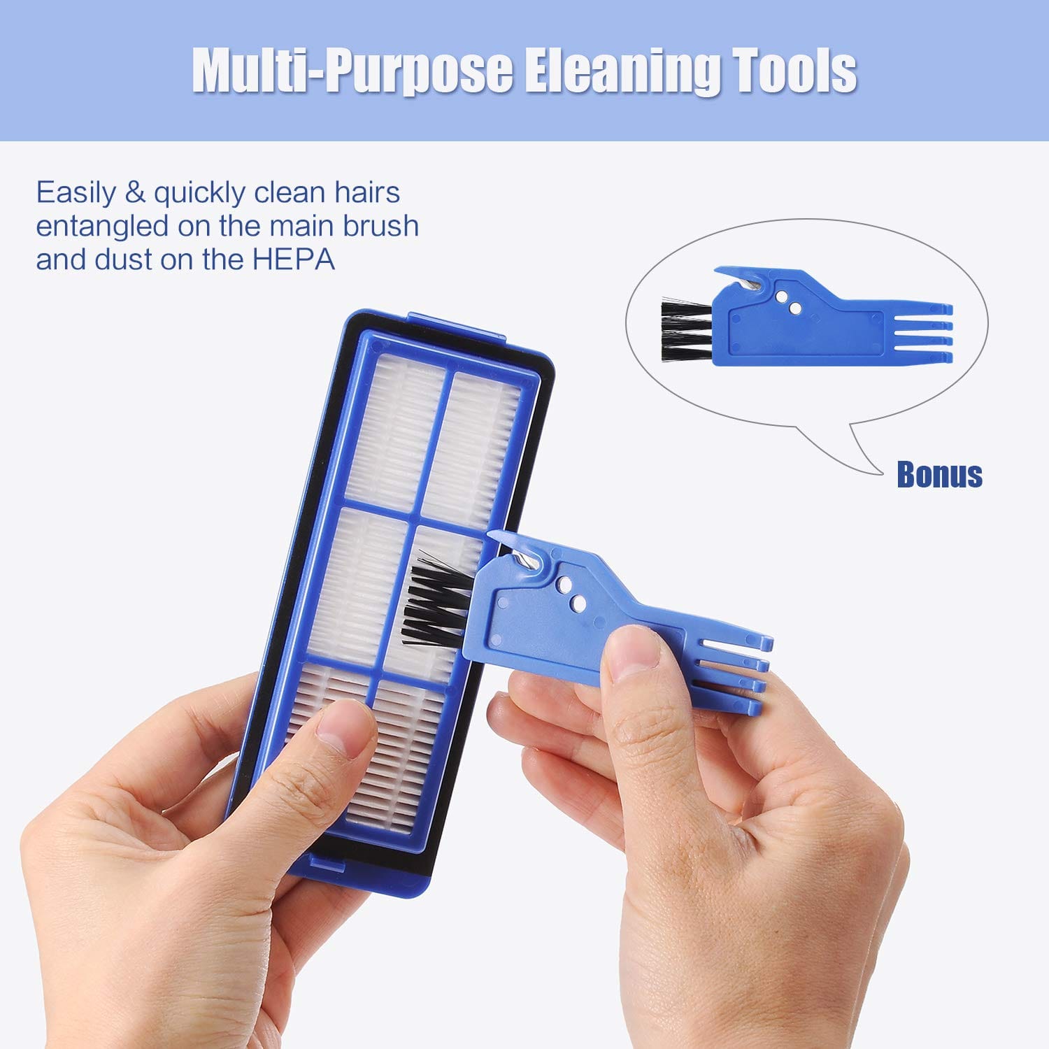 Replacement Parts for Eufy RoboVac 11S Max, 15C Max, 30C Max - Filters, Side Brushes, Main Brush - Review Image 5