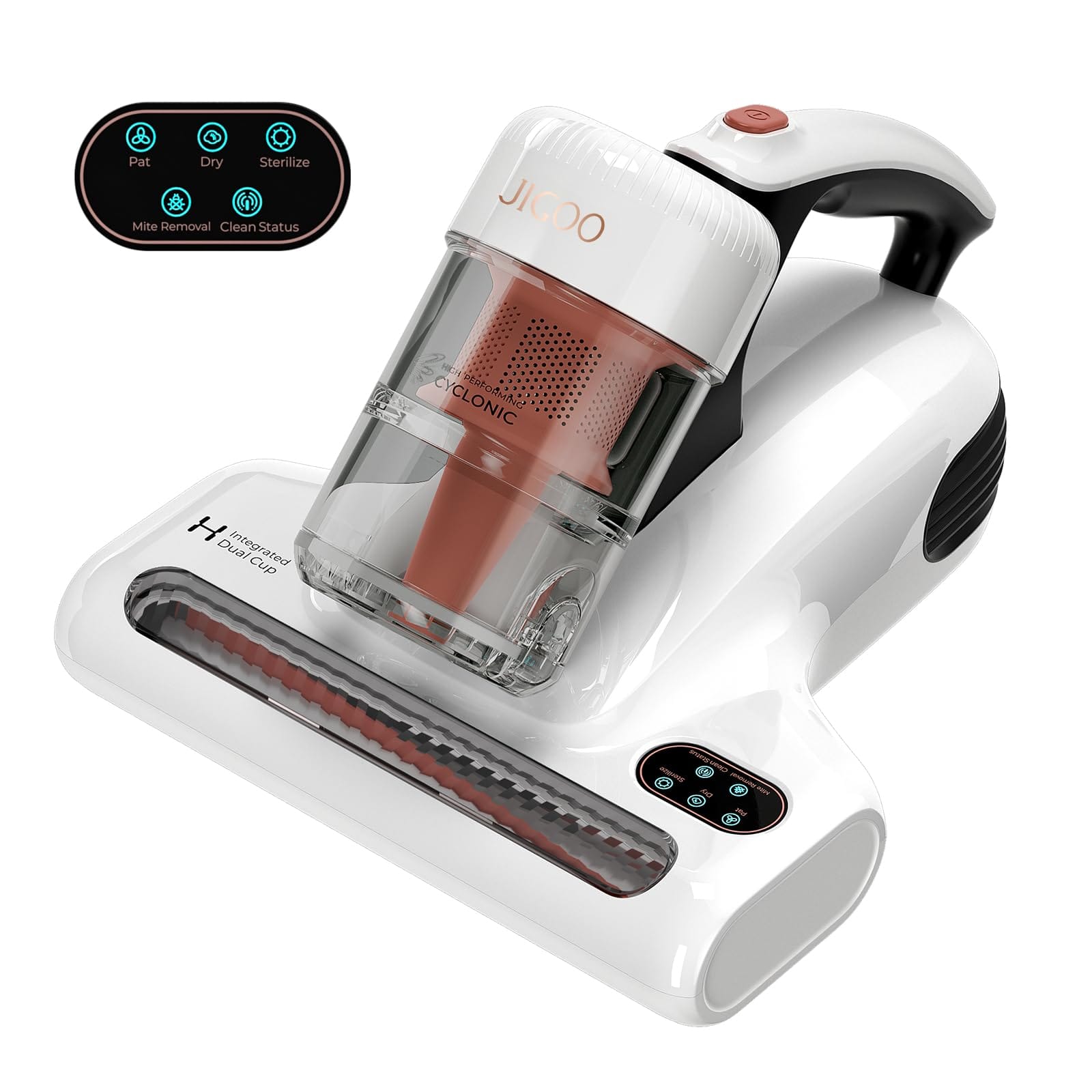 Jigoo UV Bed Vacuum Cleaner 500W HEPA Mattress Vacuum with High Heating Tech