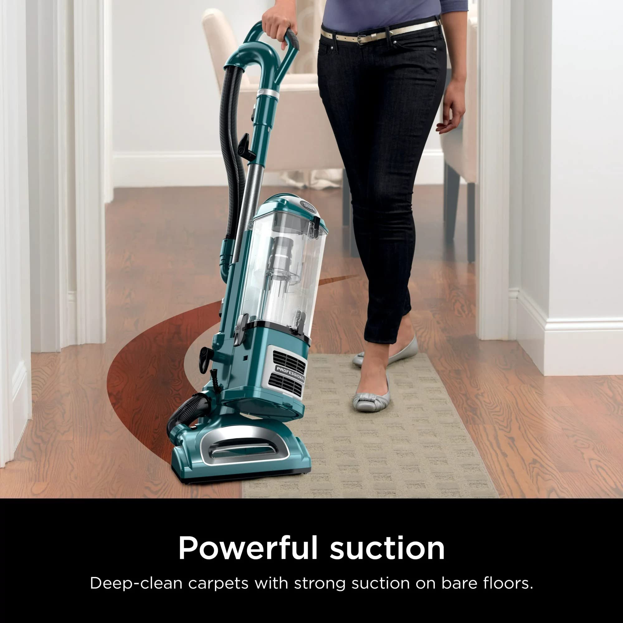 Refurbished Shark Cu512 Lift-Away XL Upright Vacuum with Crevice Tool, Teal - Amazon Renewed - Review Image 2
