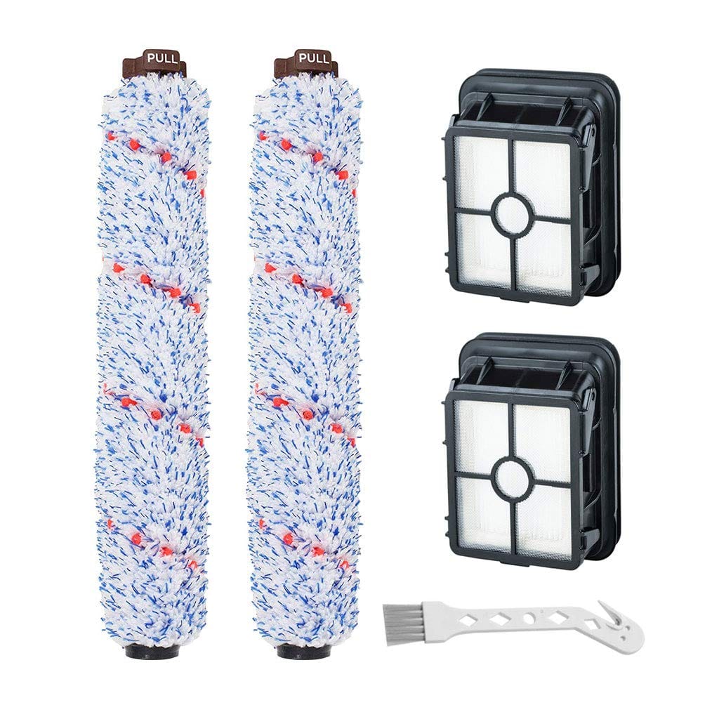 Lemige 2 Pack Multi-Surface Brush Roll and Vacuum Filter Kit for Bissell Crosswave Pet Pro Vacuum Cleaners