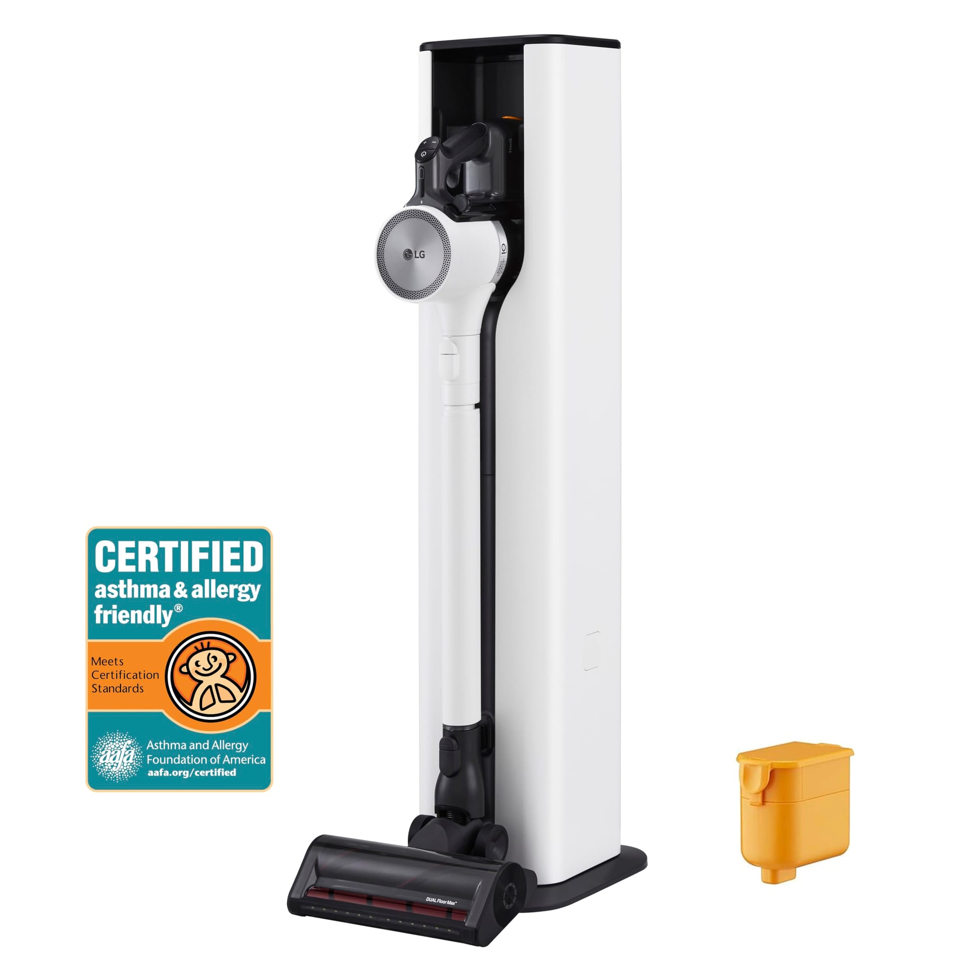 LG CordZero A931 Cordless Stick Vacuum Cleaner with Auto-Empty Base - 60 Min Runtime, Rechargeable Battery, Dual Floor Max Nozzle, Lightweight - Ideal for Carpet, Hardwood, Pet Hair