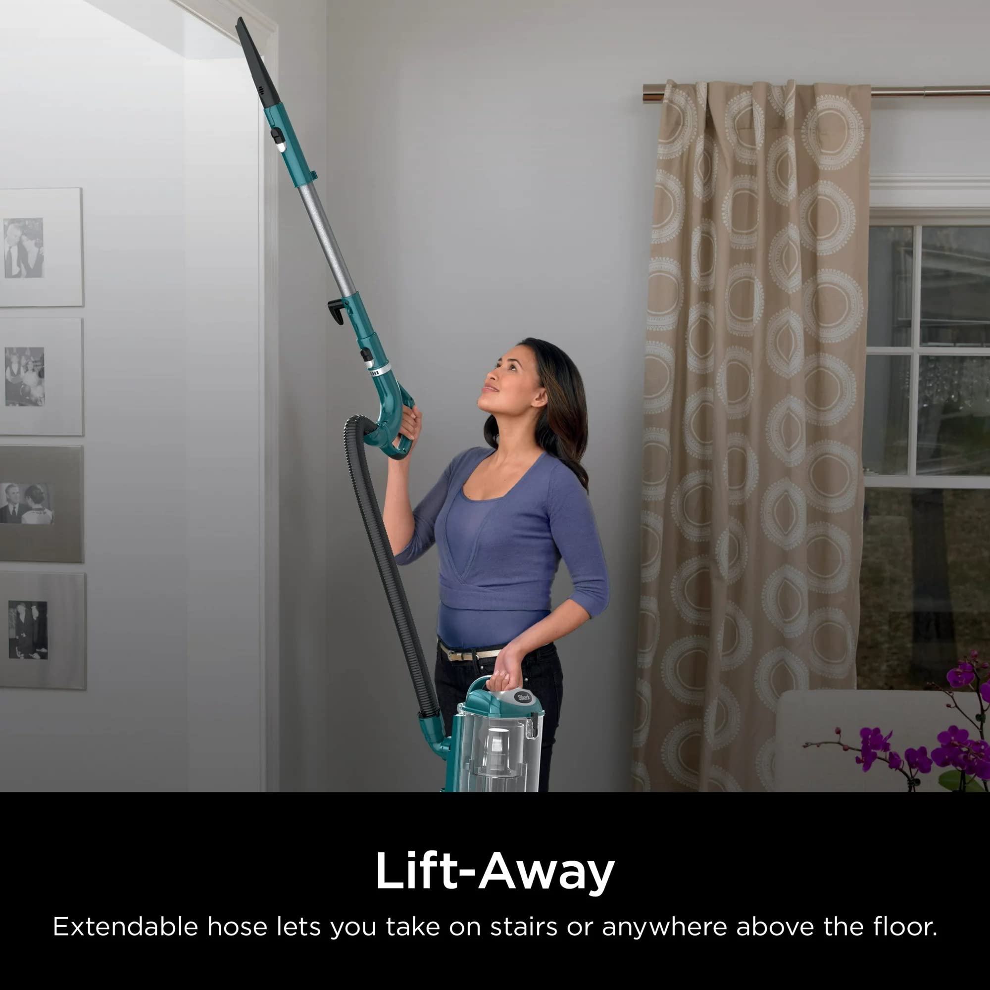 Refurbished Shark Cu512 Lift-Away XL Upright Vacuum with Crevice Tool, Teal - Amazon Renewed - Review Image 3