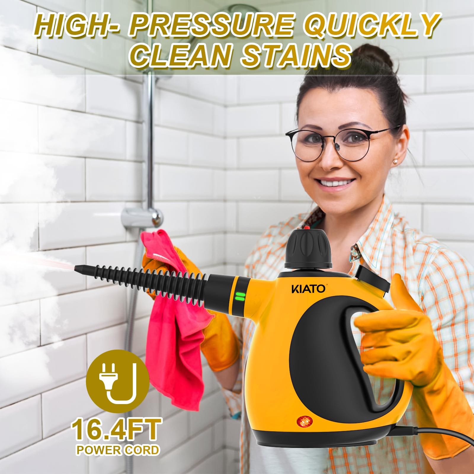 Kiato 10 In 1 Handheld Steam Cleaner for Home and Car Cleaning - Review Image 4