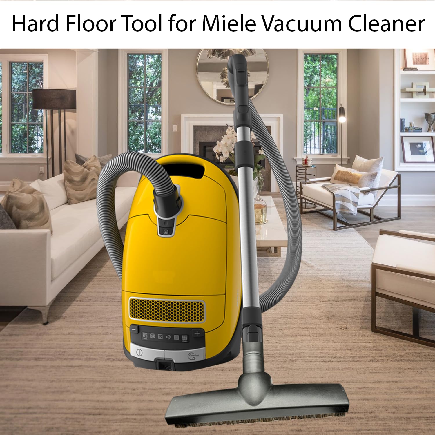 Replacement Vacuum Brush Head with Wheels & Horsehair Bristles for Miele C1 C2 C3 Vacuum Accessories - 1-3/8'' Hardwood Floor Attachment - Review Image 4