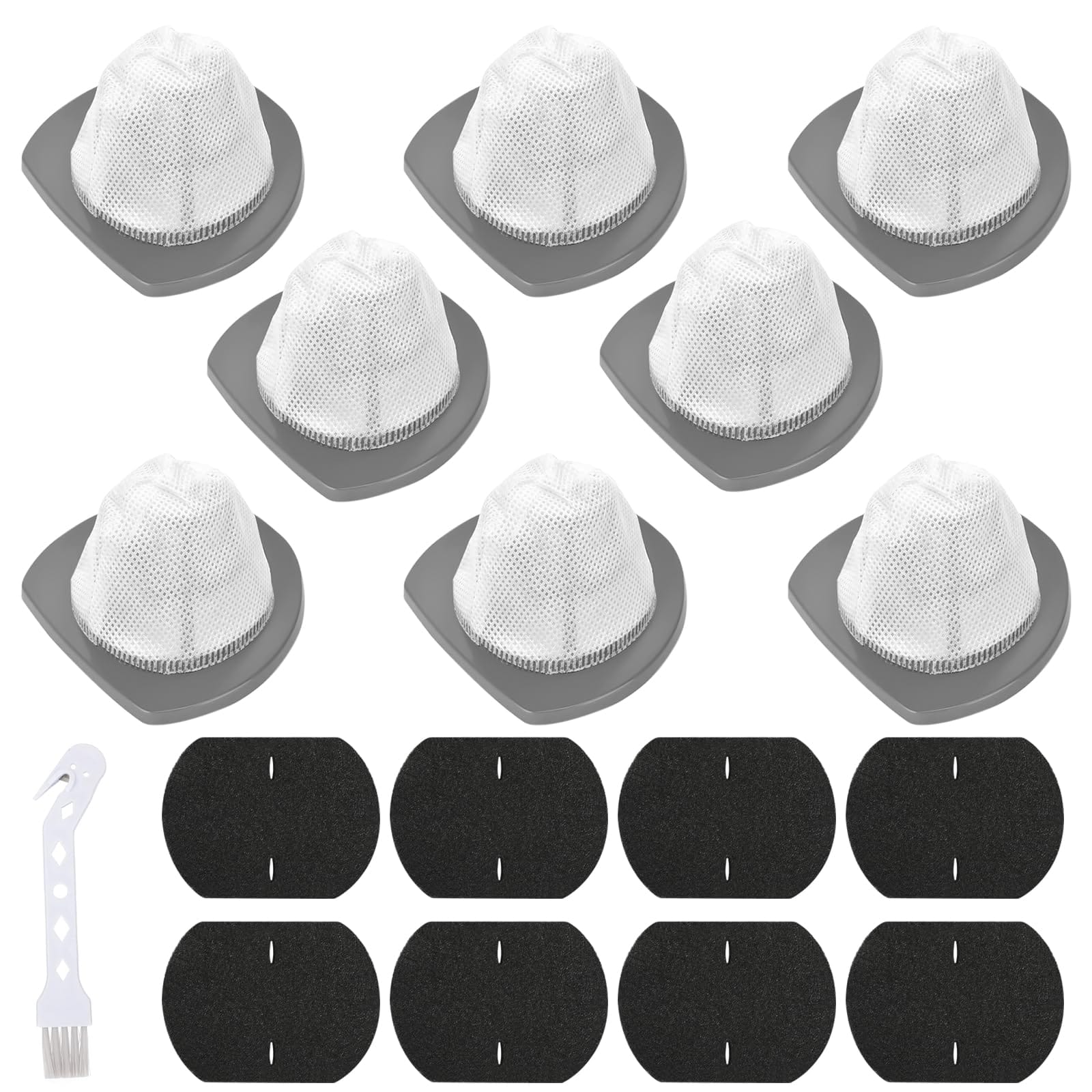 8 Pack 2033 Replacement Filter Set for Bissell Featherweight Stick Bagless Vacuum 20331, 20333, 20334 - Mesh & Foam Filters, Replace #1611508