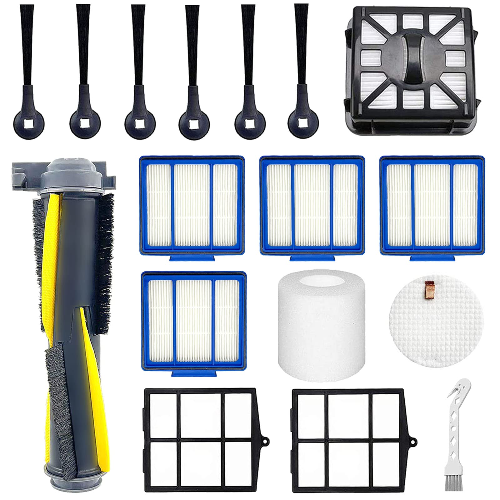 Shark Iq RV1001AE Replacement Parts Kit - Side Brush, Roller Brush, Filters, Foam Filters