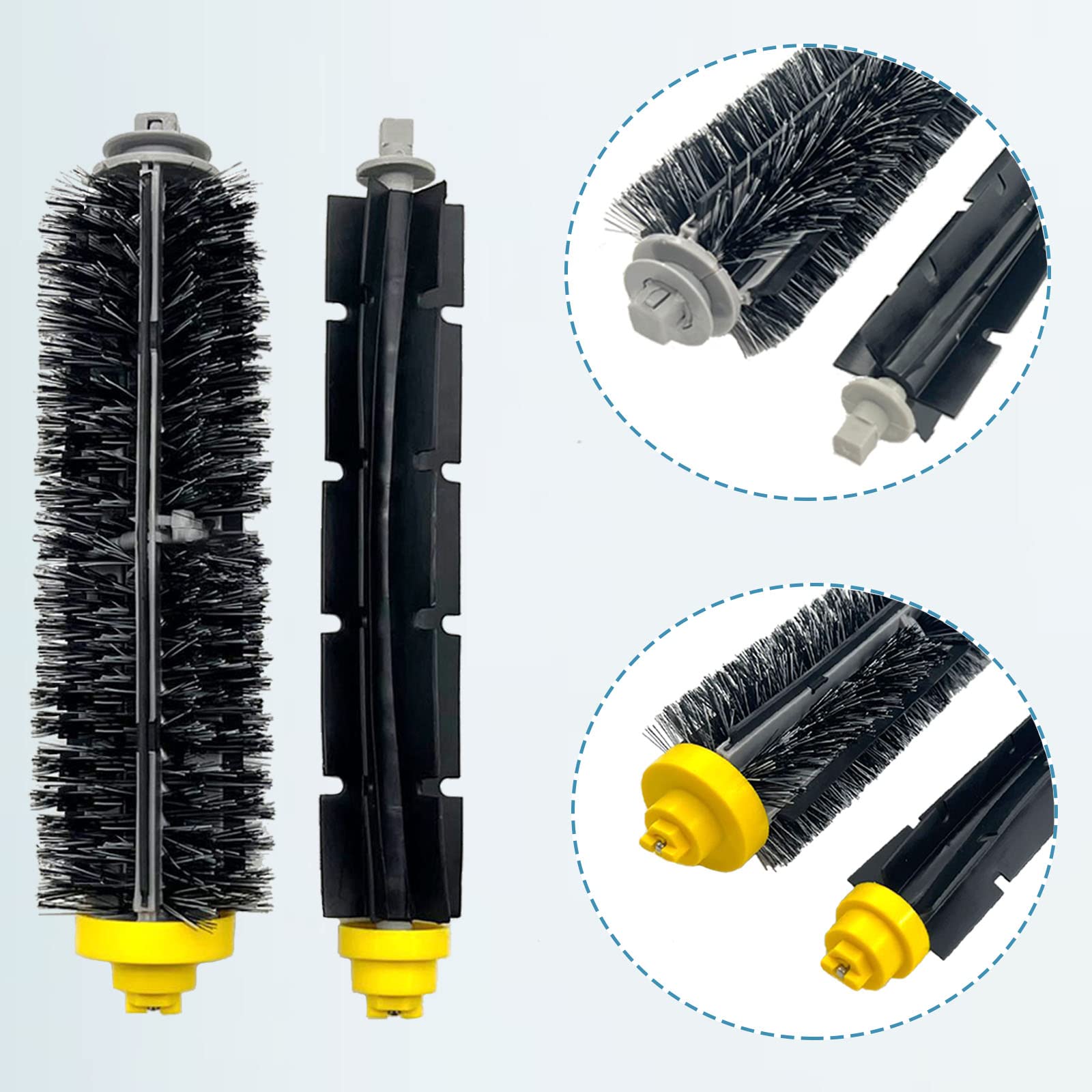 Replacement Parts Accessories Compatible with iRobot Roomba 600 500 Series 694 675 676 692 695 677 671 655 645 690 680 660 650 620 614 595 585 564 Robot - Pack of 9 - Review Image 3