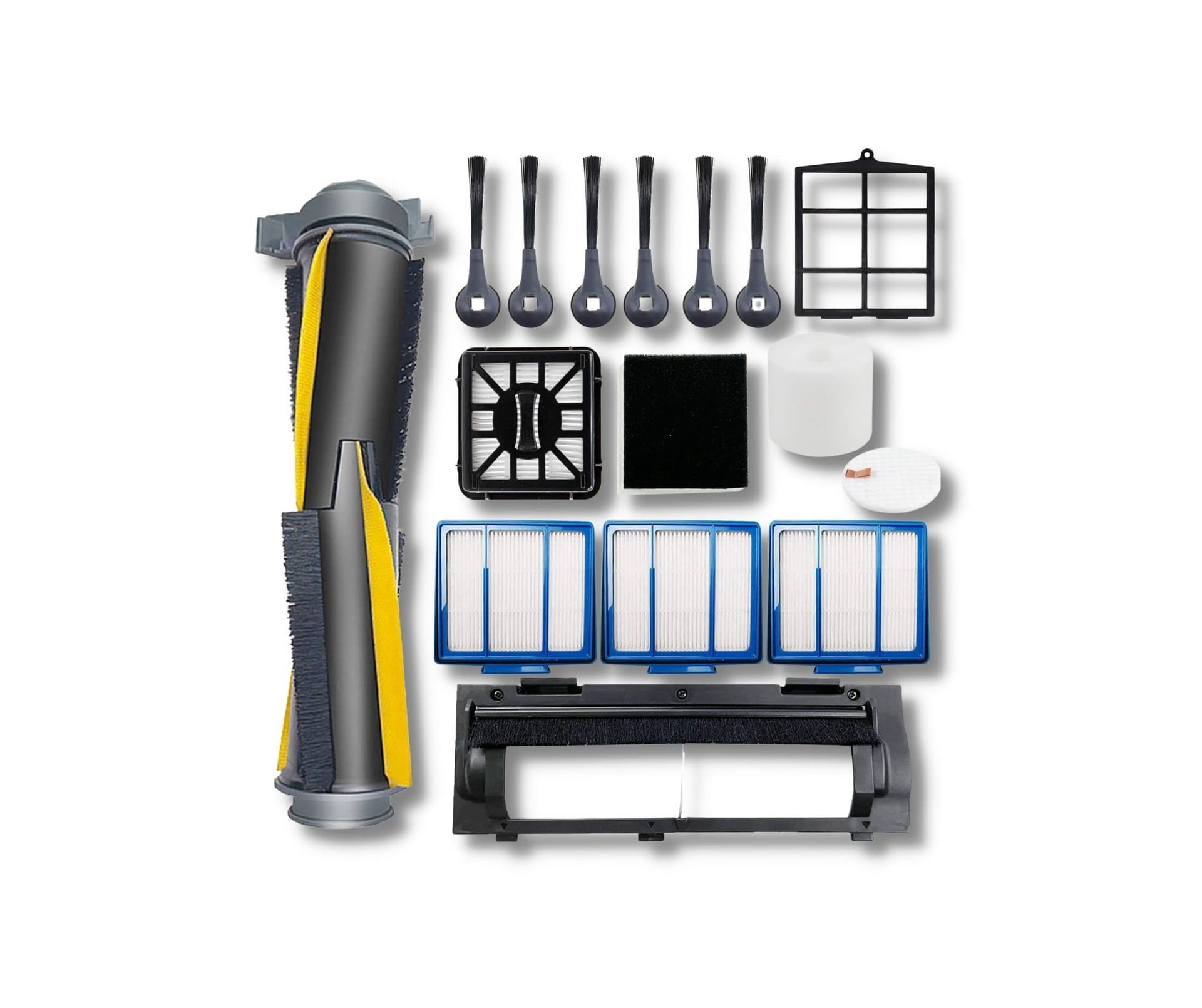 Replacement Parts Kit for Shark IQ R101AE RV1001AE Robot Vacuum - Side Brush, Filter, Roller Brush Accessories