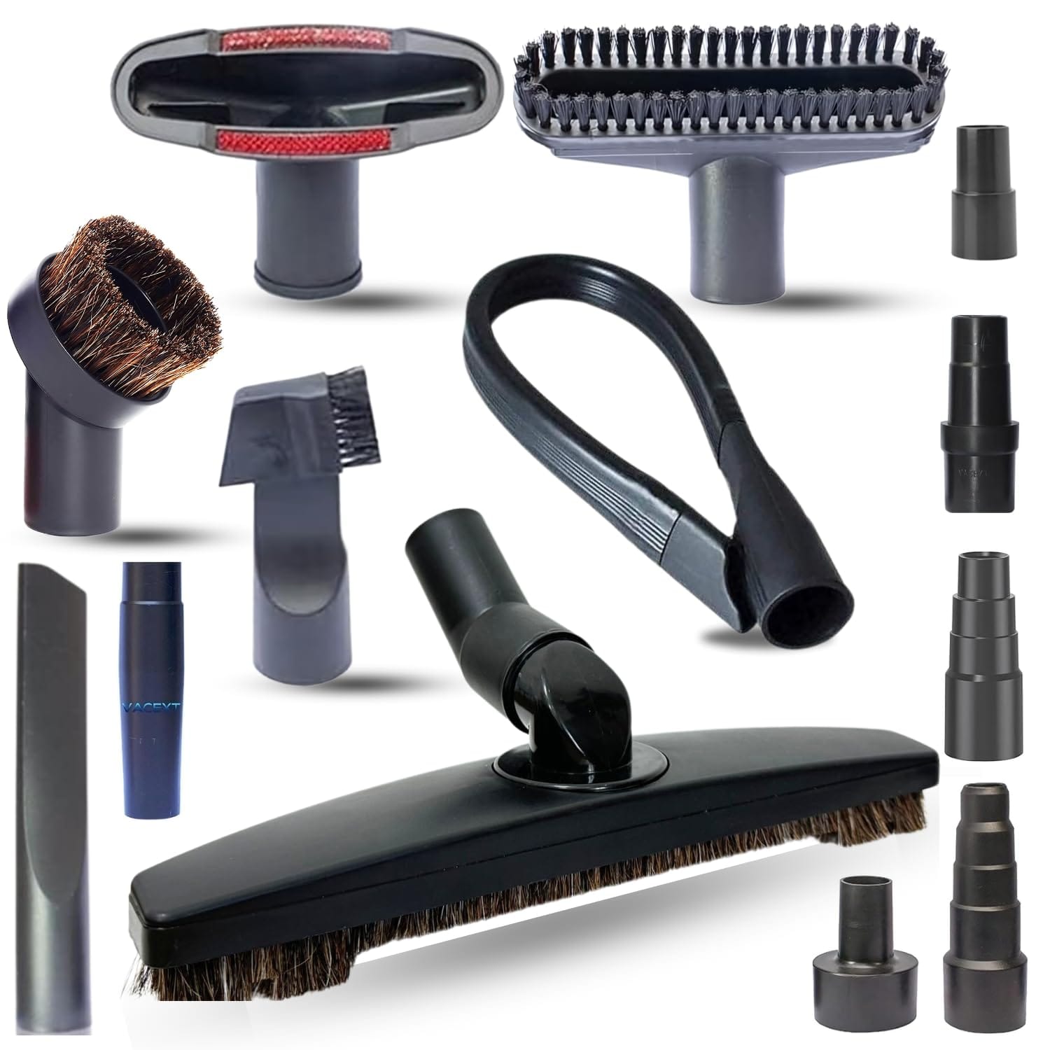 Universal Vacuum Attachment Kit with Hardwood Floor Brush Head & Crevice Tool - Shop-Vac Accessories & Dryer Vent Cleaner