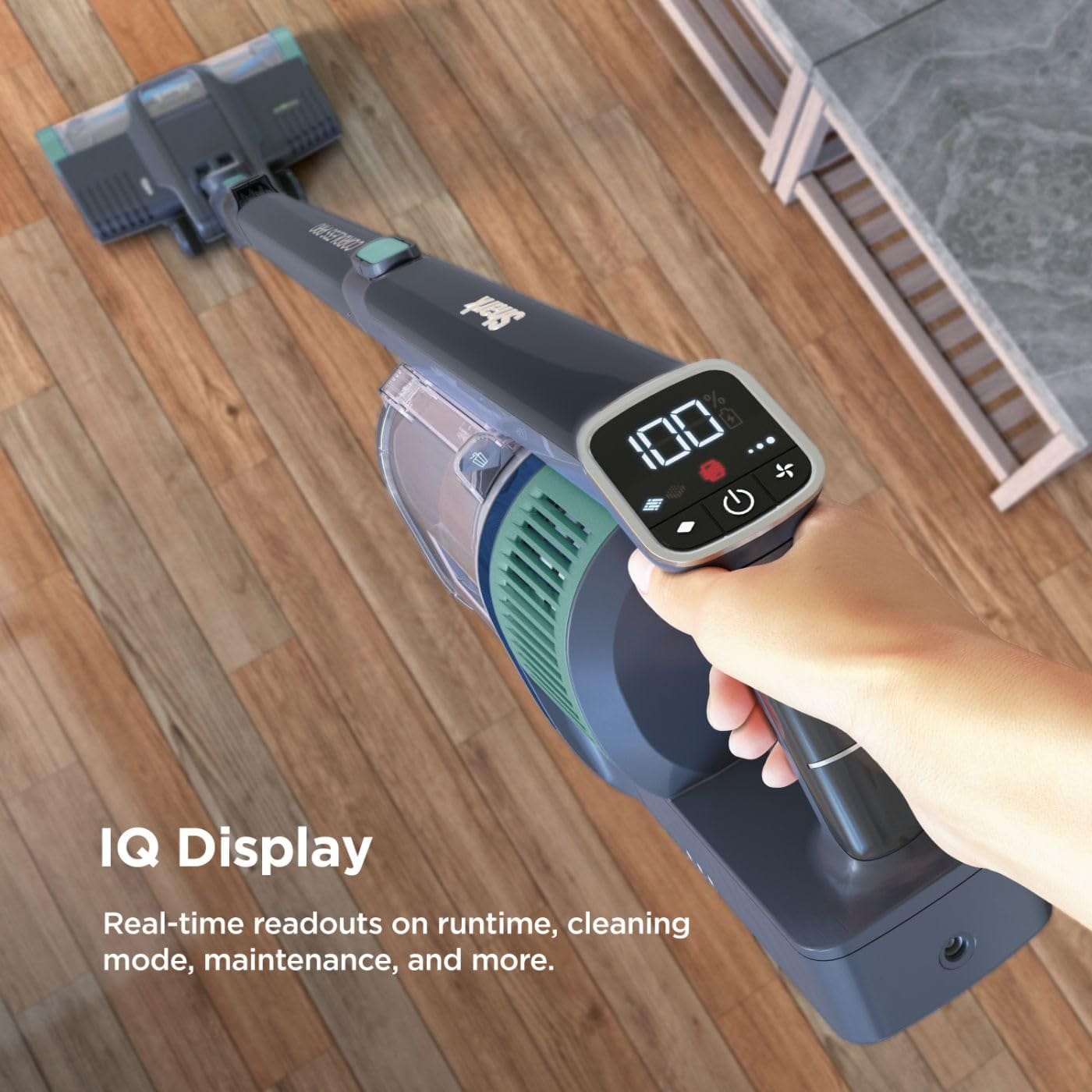 Lightweight Shark Cordless Pet Hair Vacuum with Powerfins, Self-Cleaning Brushroll, and HEPA Filtration - Dark Grey/Mojito - Review Image 2