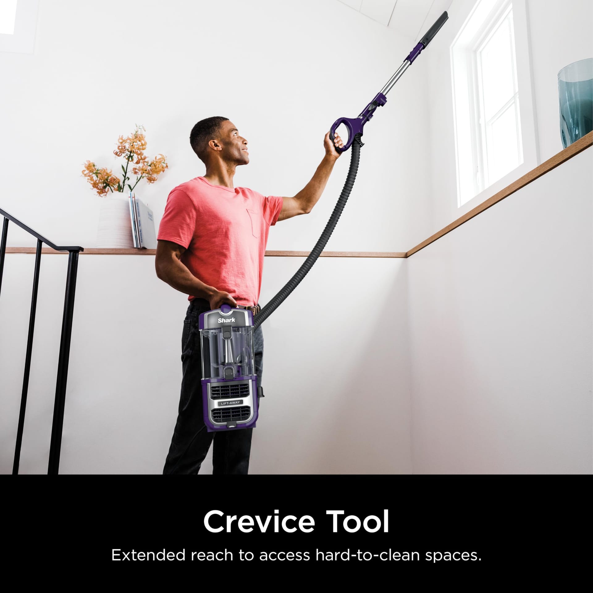 Shark Zd201 Lift-Away Upright Vacuum with PowerFins, Self-Cleaning Brushroll, HEPA Filter, LED Headlights - Eggplant - Review Image 4