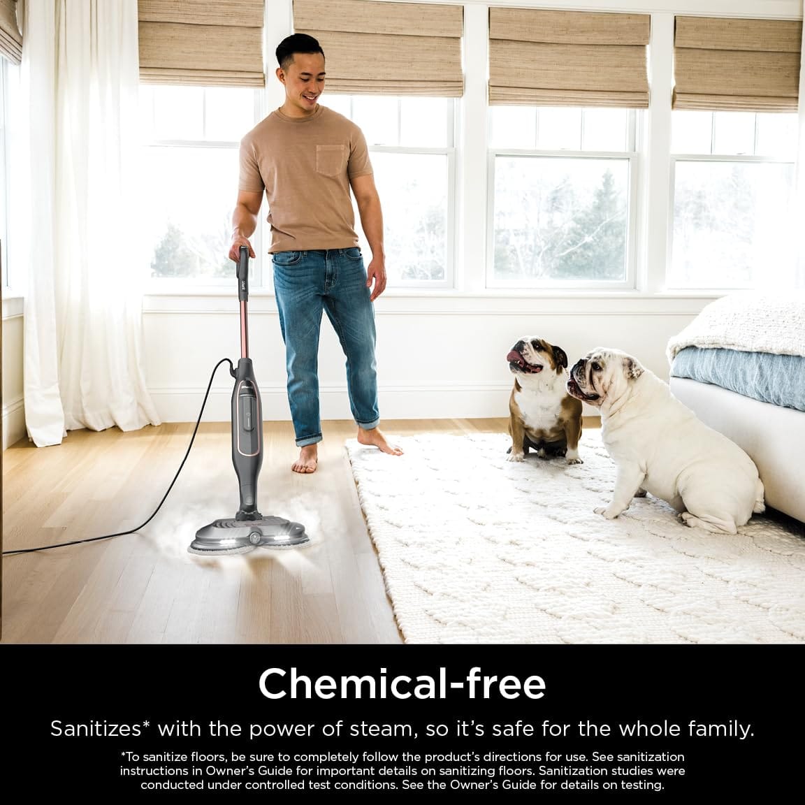 Shark S7201 Steam & Scrub Hard Floor Steam Mop with Steam Blaster Technology & LED Headlights - Review Image 4