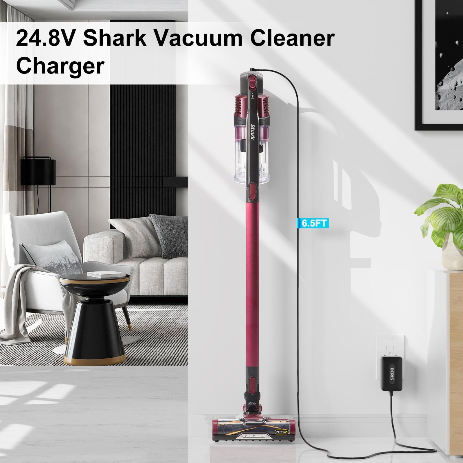 Replacement Charger for Shark Cordless Vacuum DK33-248080H-U Rocket Pro, Compatible with IX140H, IX141, IZ140, and More Models - Review Image 4