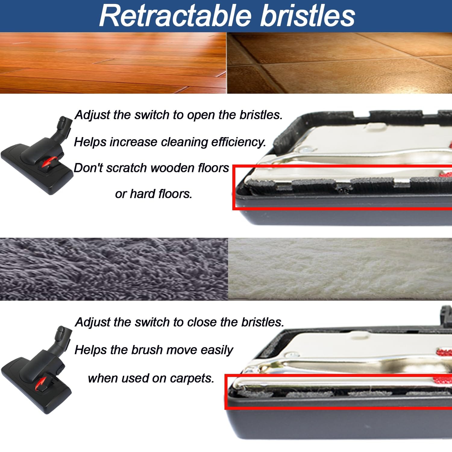 35mm Replacement Vacuum Head for Miele Cleaners | Ideal for Low-Pile Carpets and Smooth Floors - Review Image 4
