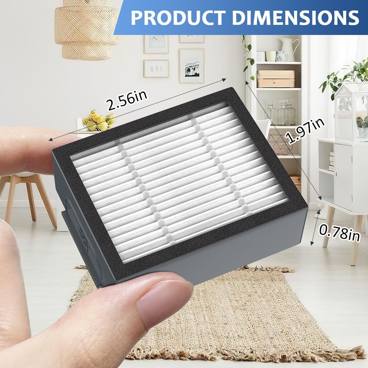 High-Efficiency HEPA Filter Replacement 4639161 for iRobot Roomba E, I, J Series (3-Pack) - Review Image 2