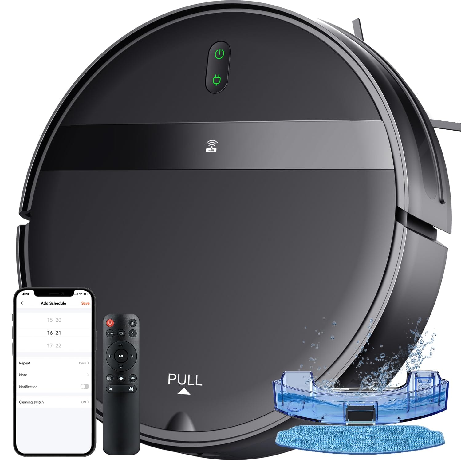 Kilgone G20 Robot Vacuum and Mop Combo with App/Voice Control, 2-in-1 Robotic Vacuum Cleaner for Home with Powerful Suction